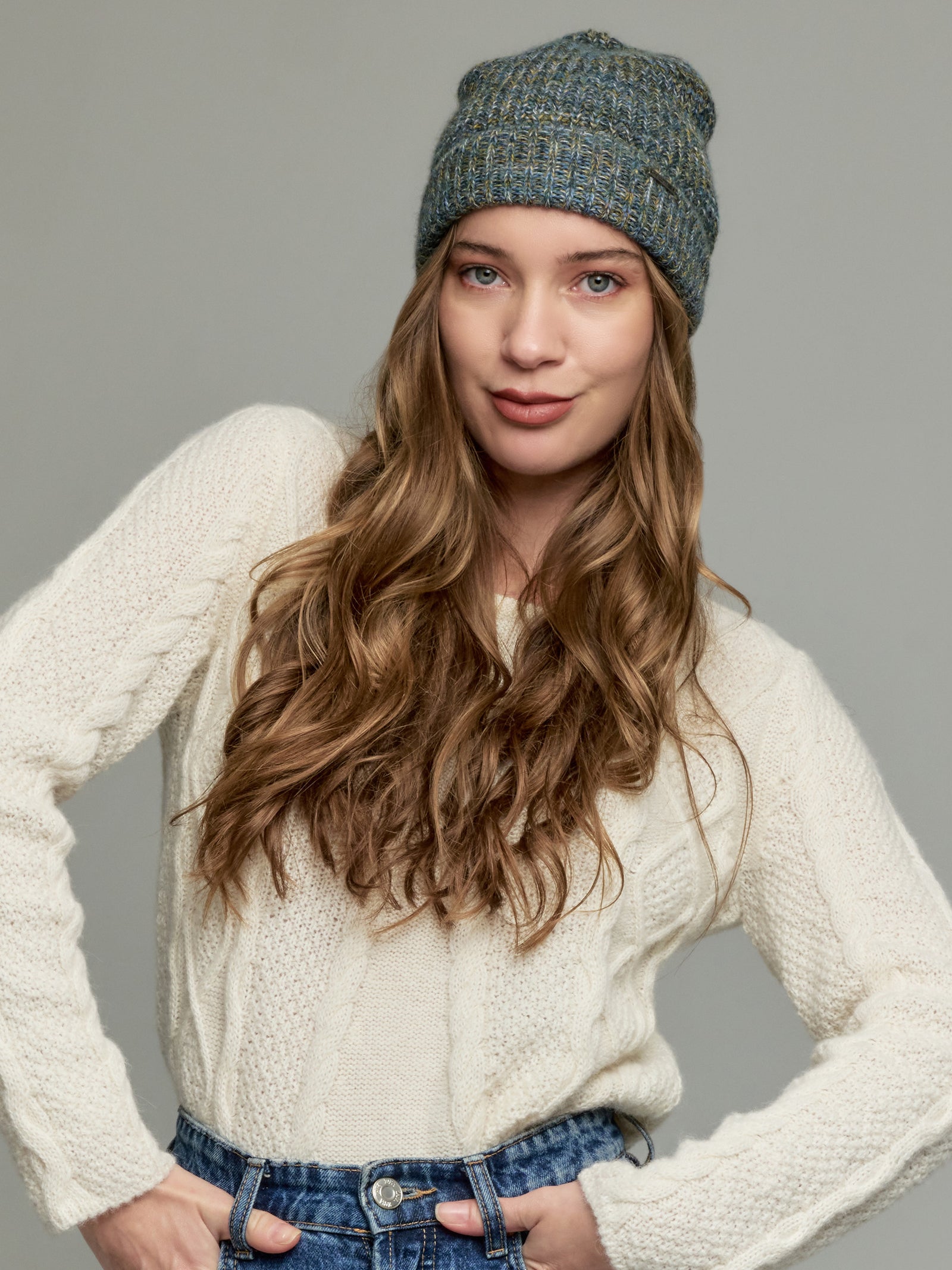 Ubicate Hat Hat Baby Alpaca Color Turquoise