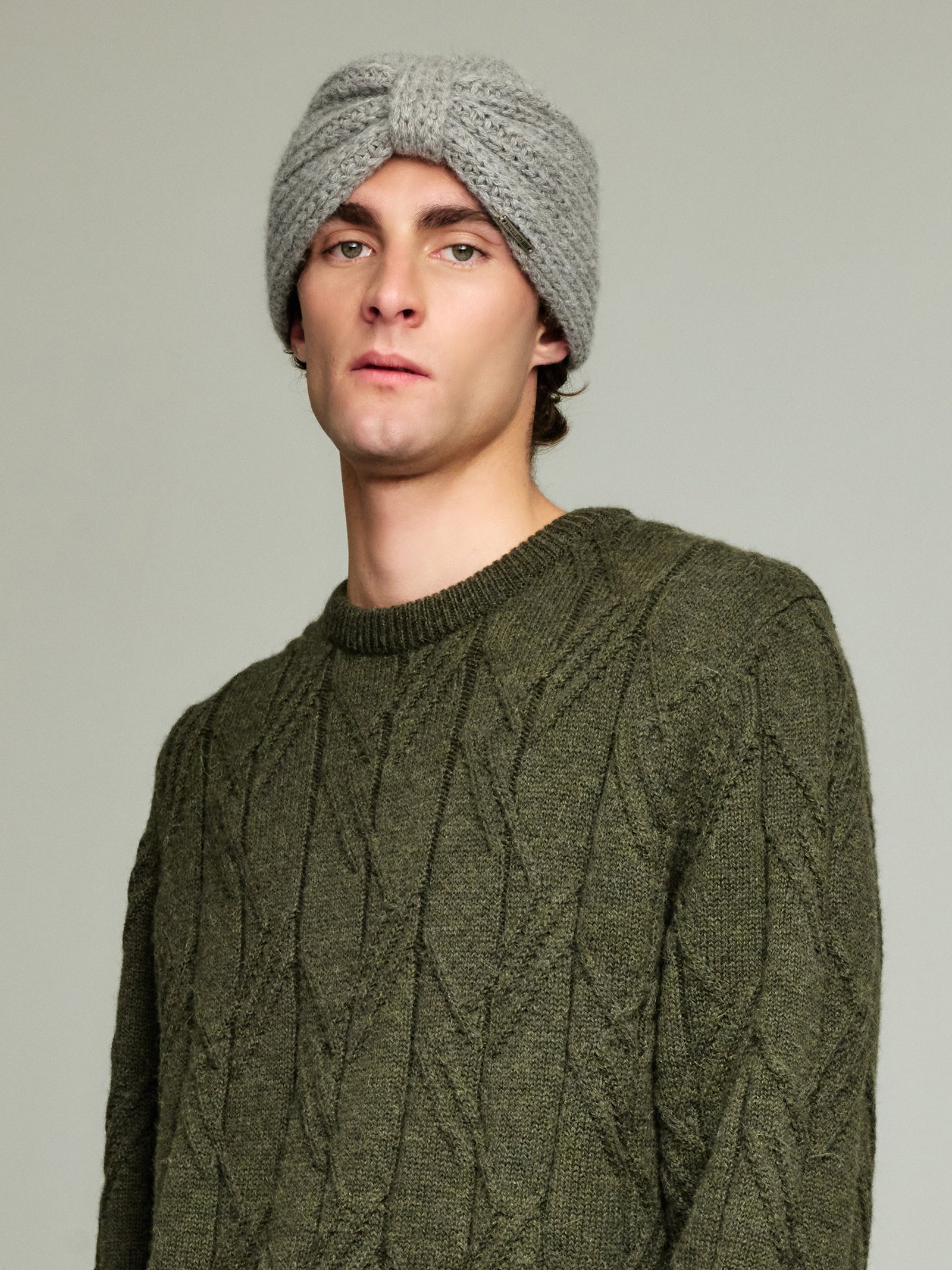 Vulcano Hat Baby Alpaca Color Grey