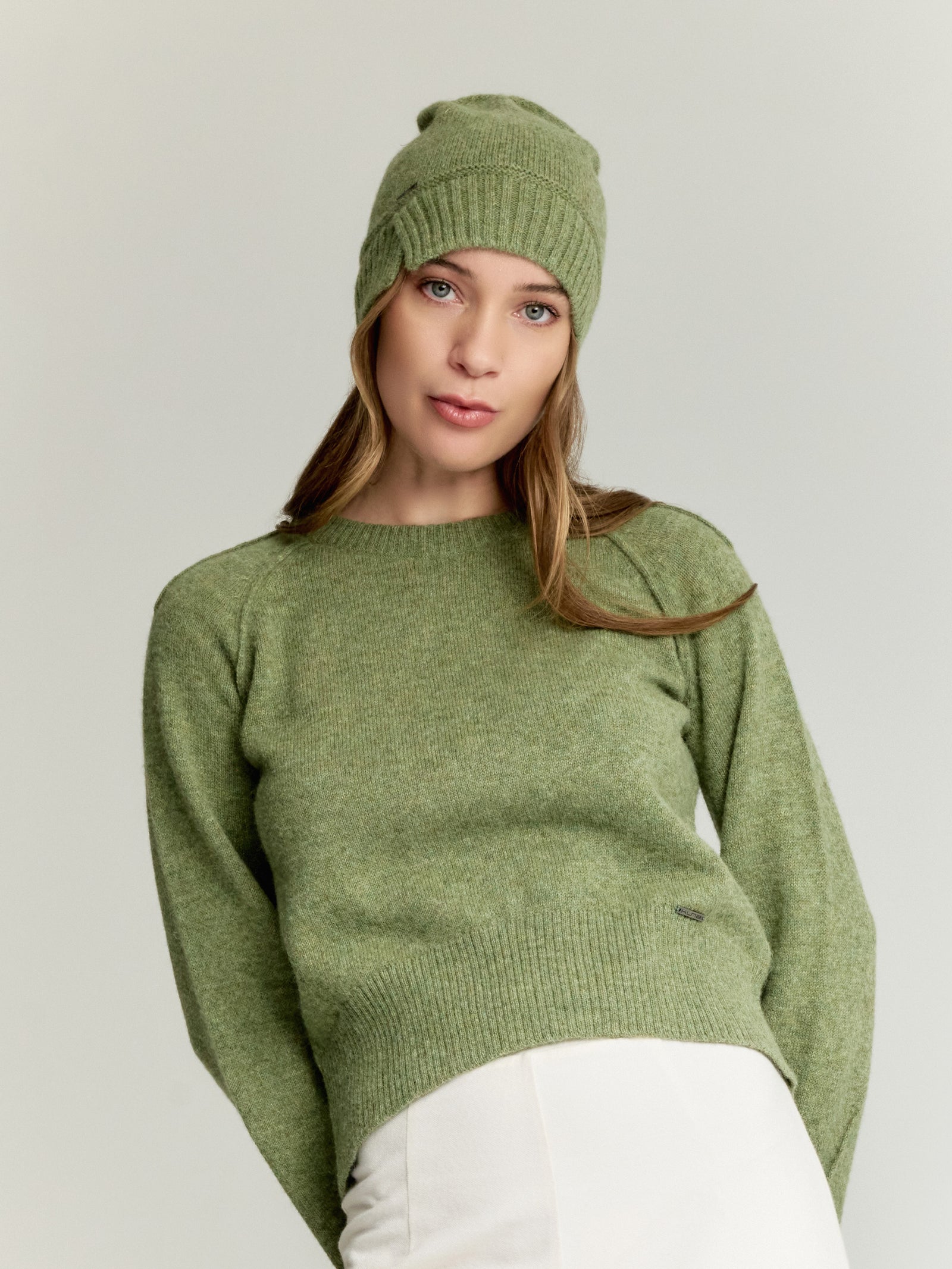 Gorro Yrma Baby Alpaca Color Verde