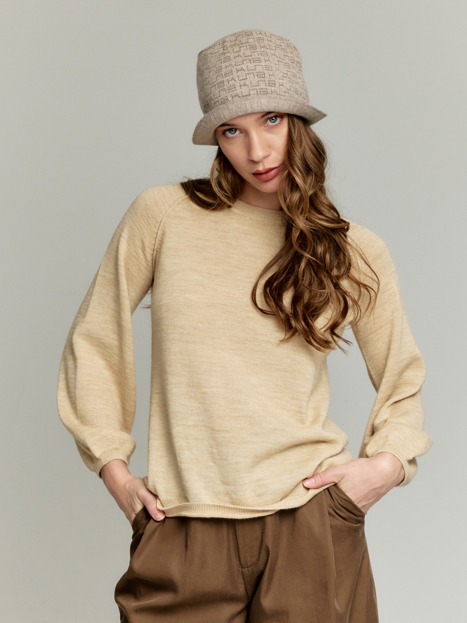 Yarita Hat Baby Alpaca Color Beige