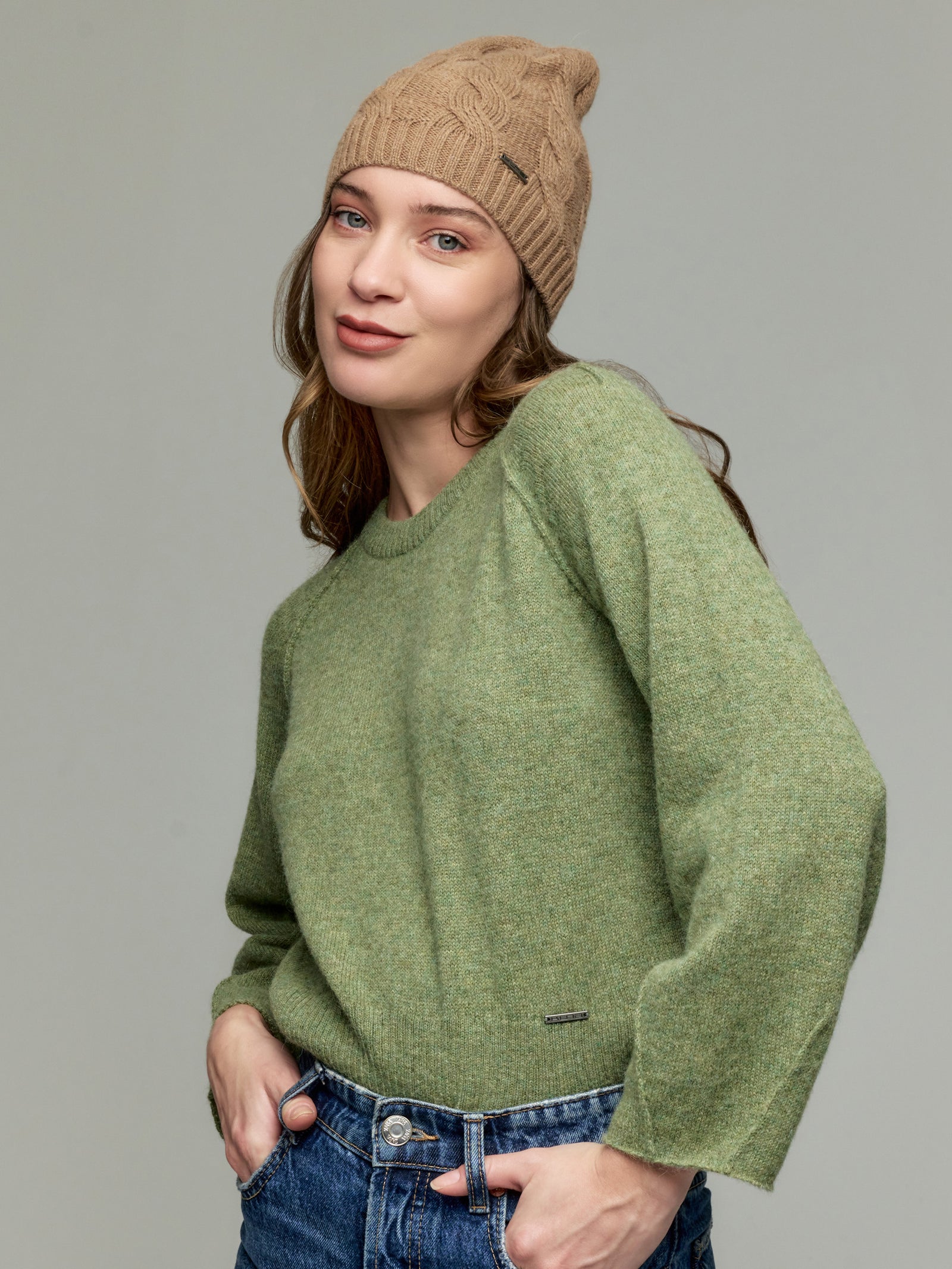 Yarela Sombrero Bebé Alpaca Color Camel