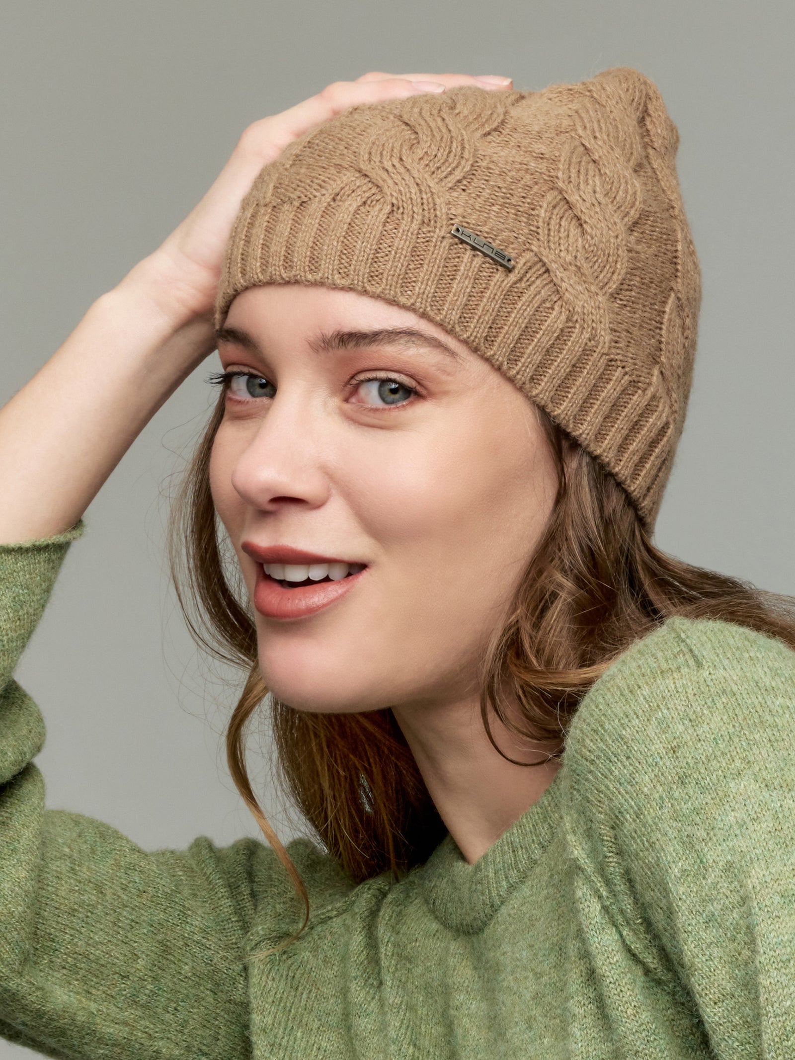 Yarela Sombrero Bebé Alpaca Color Camel