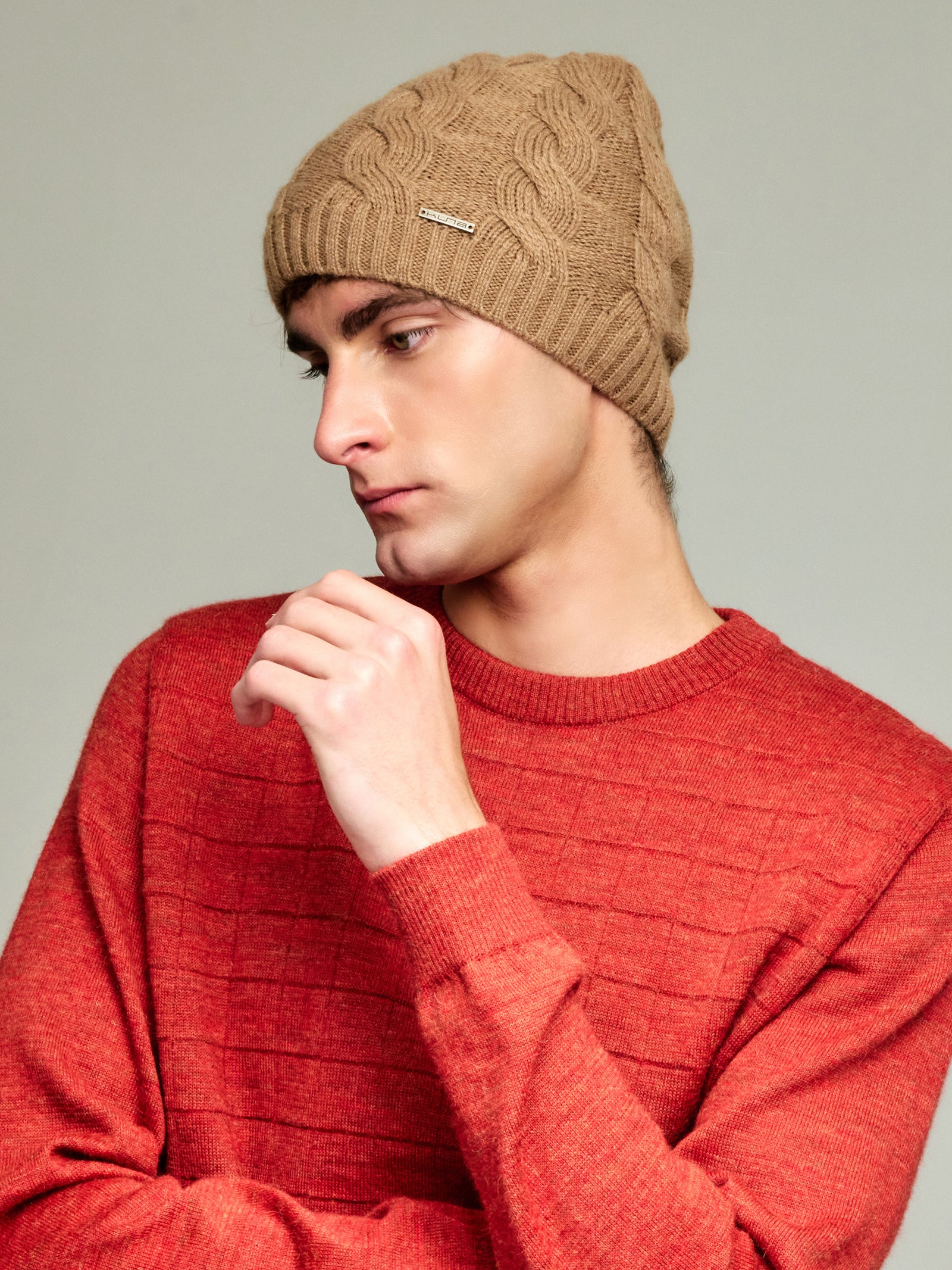 Yarela Sombrero Bebé Alpaca Color Camel