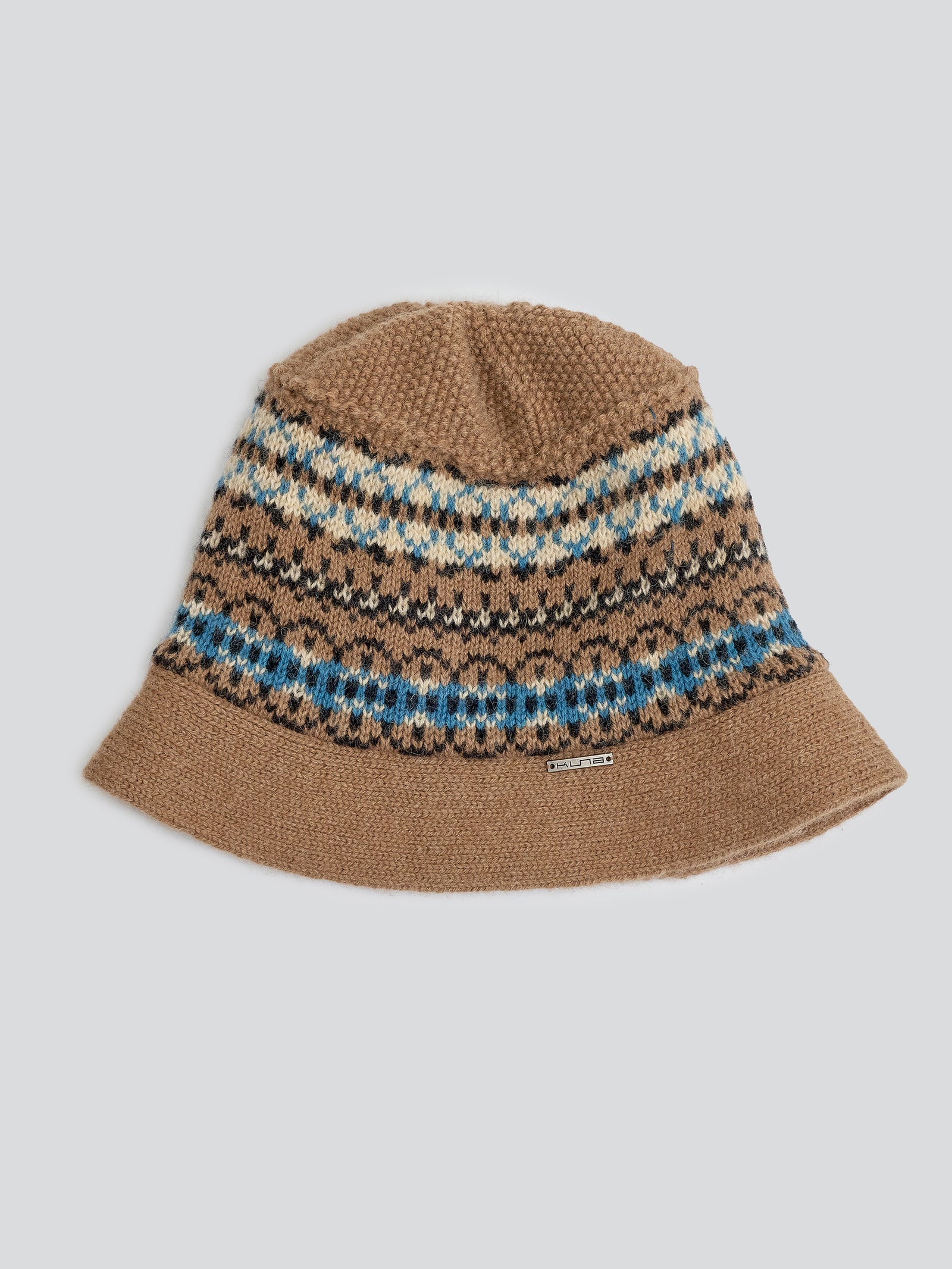 Sombrero de Cubo Yoke de Baby Alpaca Color Camel