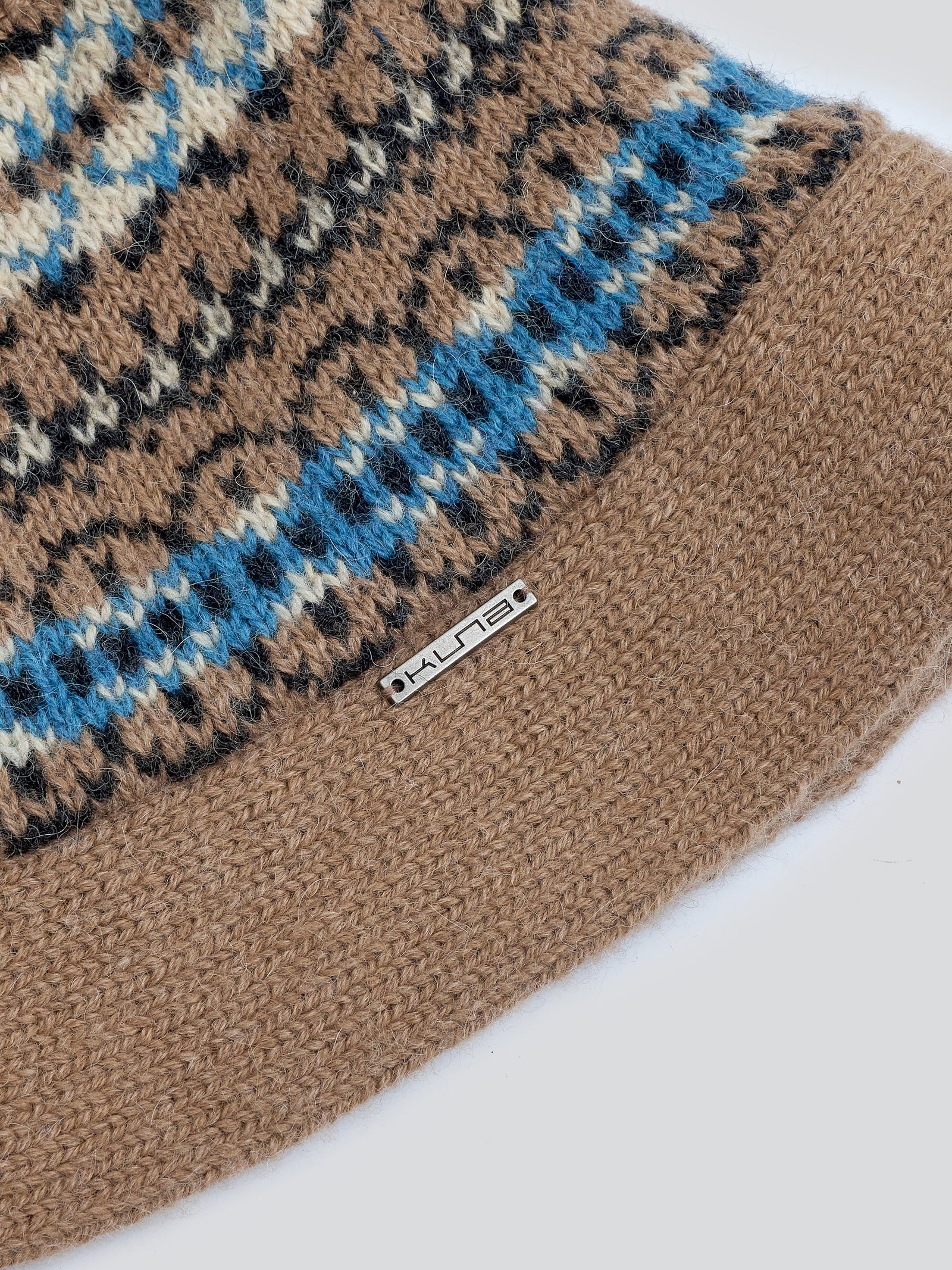 Sombrero de Cubo Yoke de Baby Alpaca Color Camel