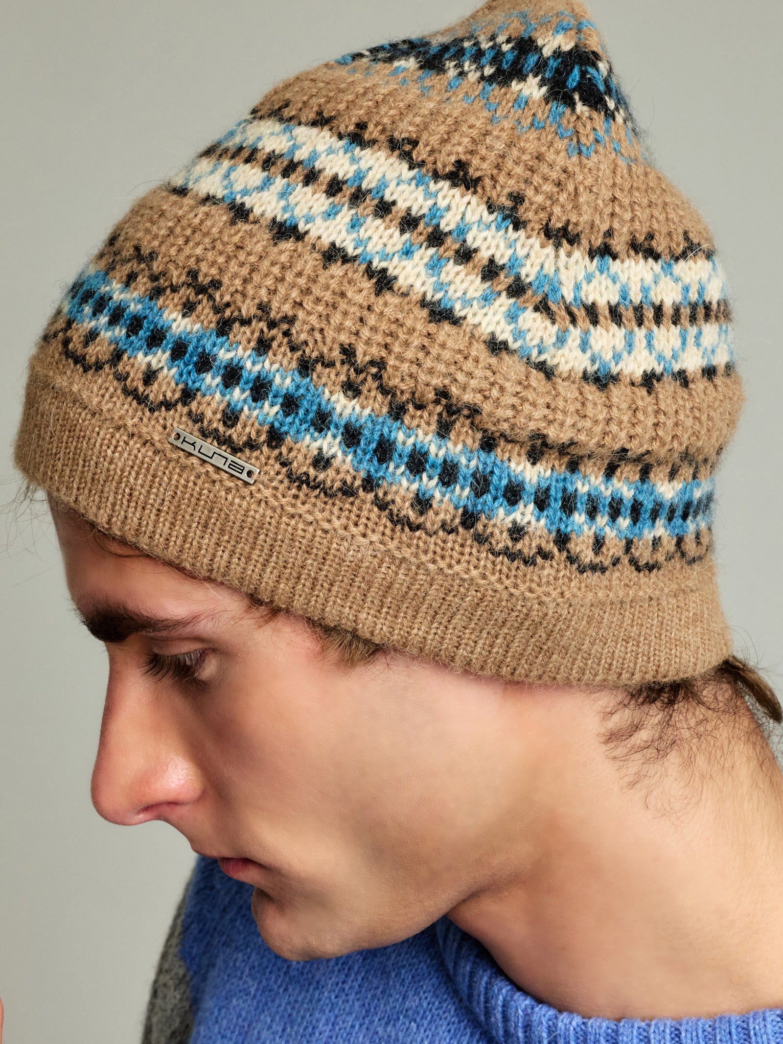 Yoke Hat Hat Baby Alpaca Color Camel