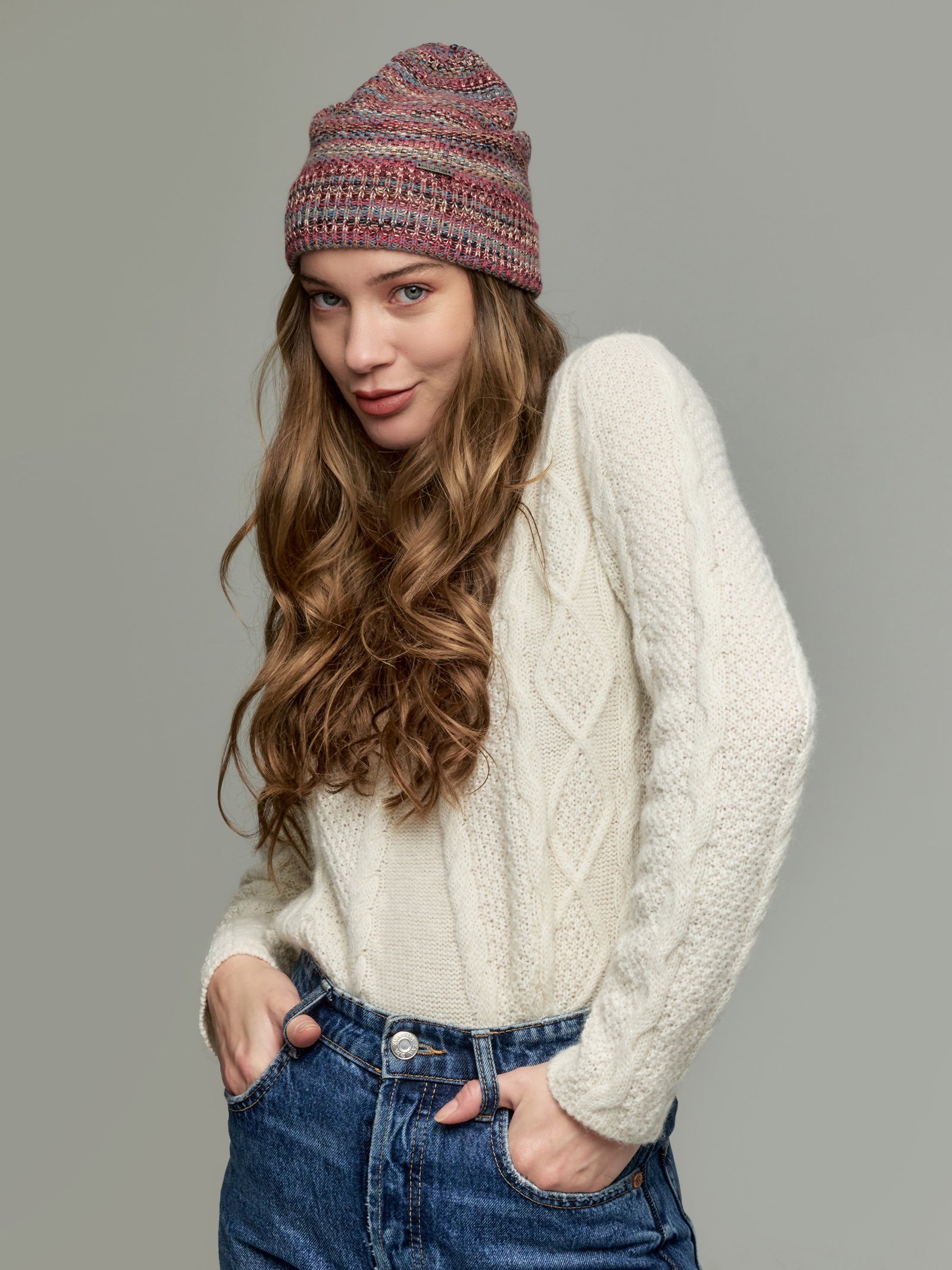 Gorro Yudith de Alpaca Bebé Color Rojo