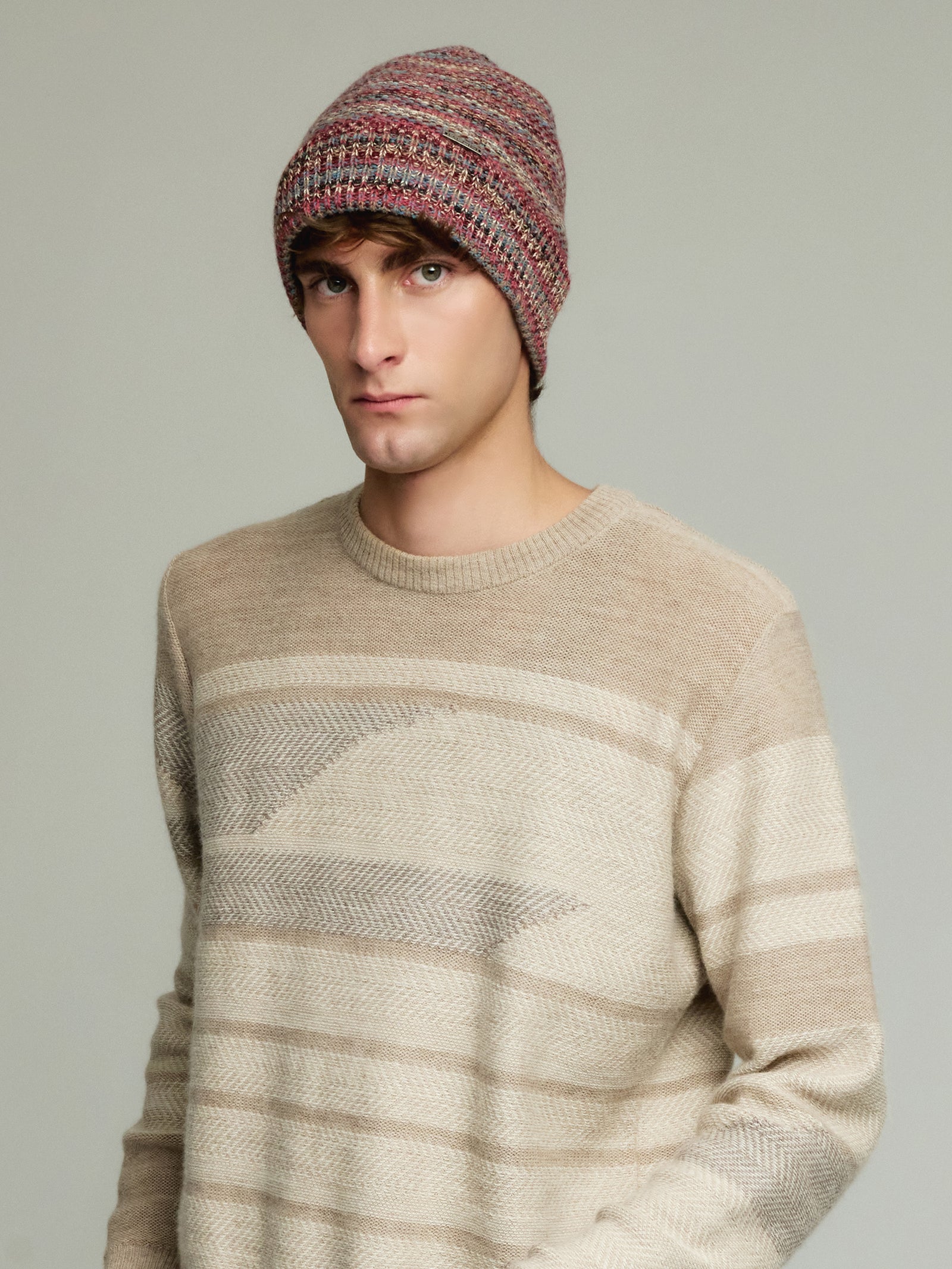 Gorro Yudith de Alpaca Bebé Color Rojo