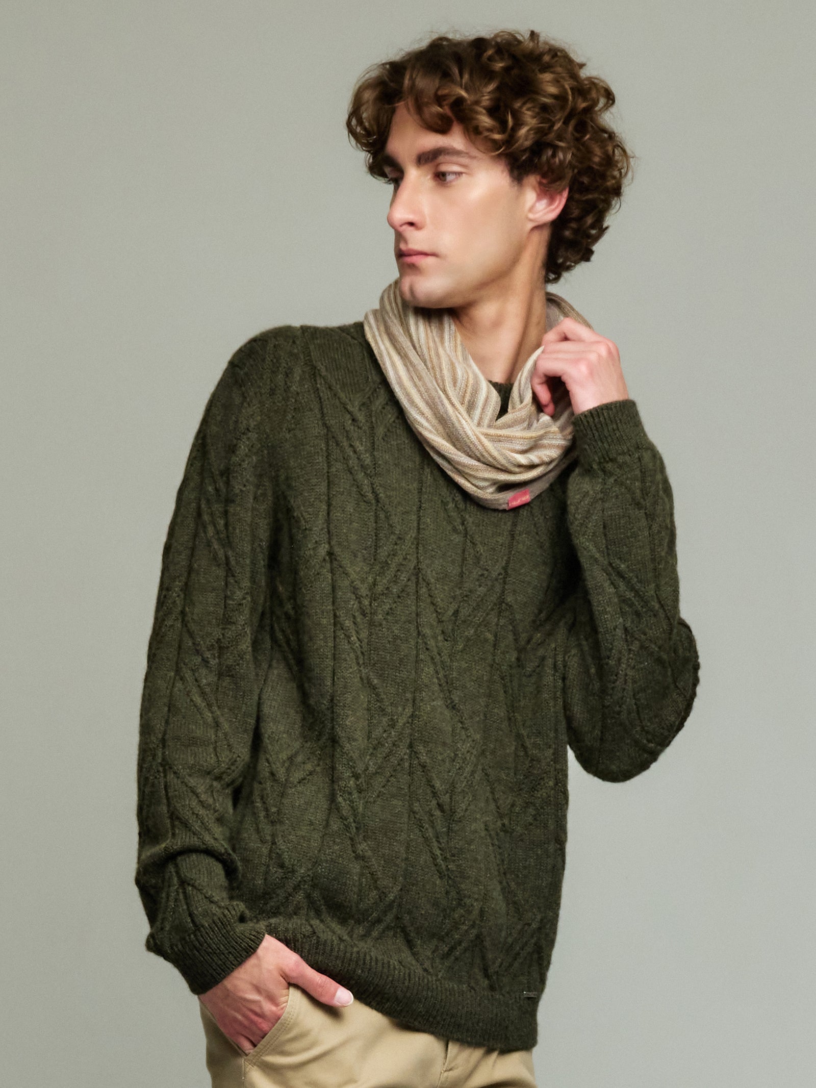Yanis Scarf Baby Alpaca Color Beige