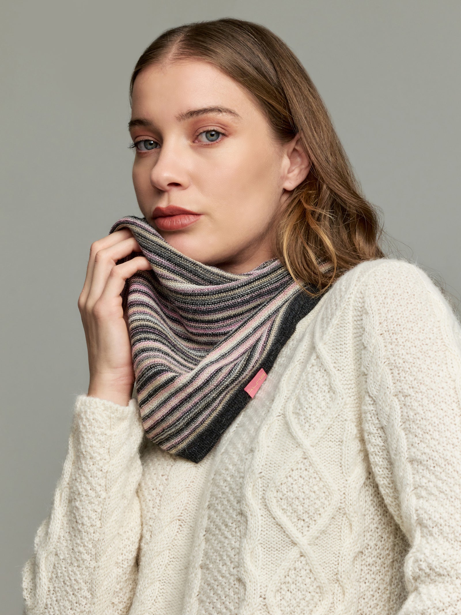 Yanis Scarf Baby Alpaca Color Pink