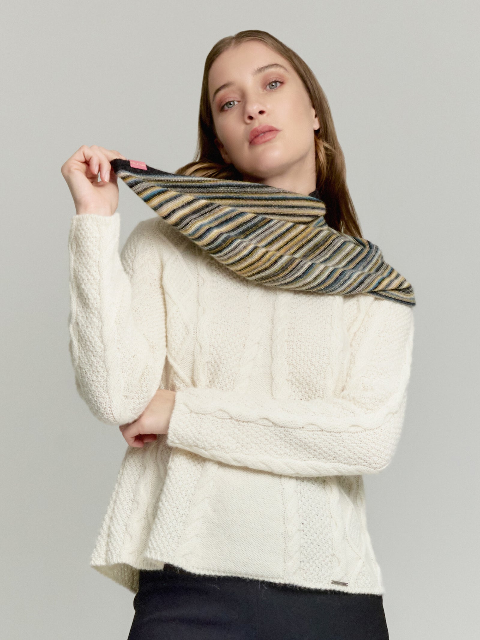 Yanis Scarf Baby Alpaca Color Yellow