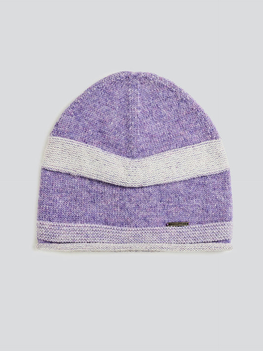 Ydris Hat Baby Alpaca Color Purple