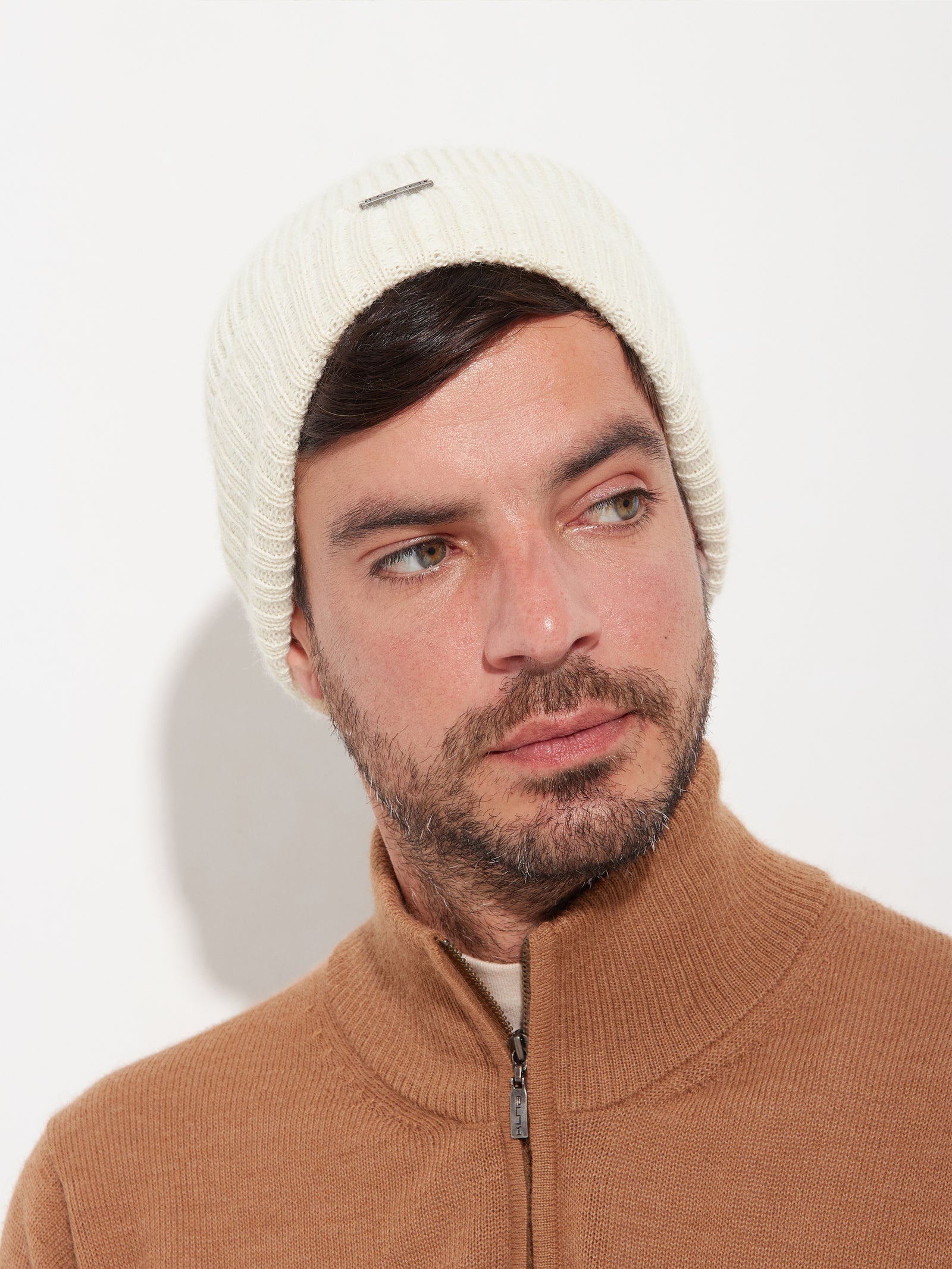 Apostrofe Hat Baby Alpaca Color White