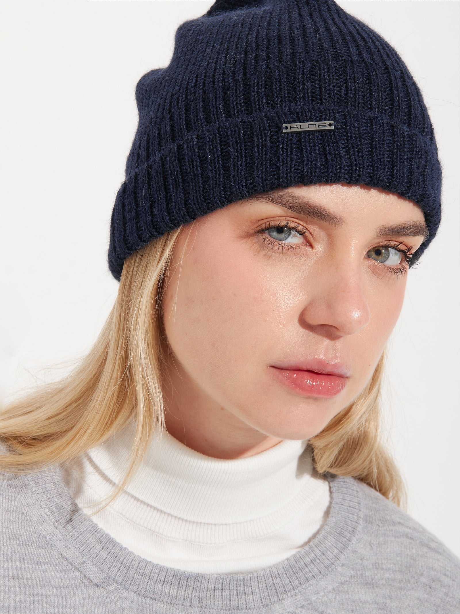 Apostrofe Hat Baby Alpaca Color Blue