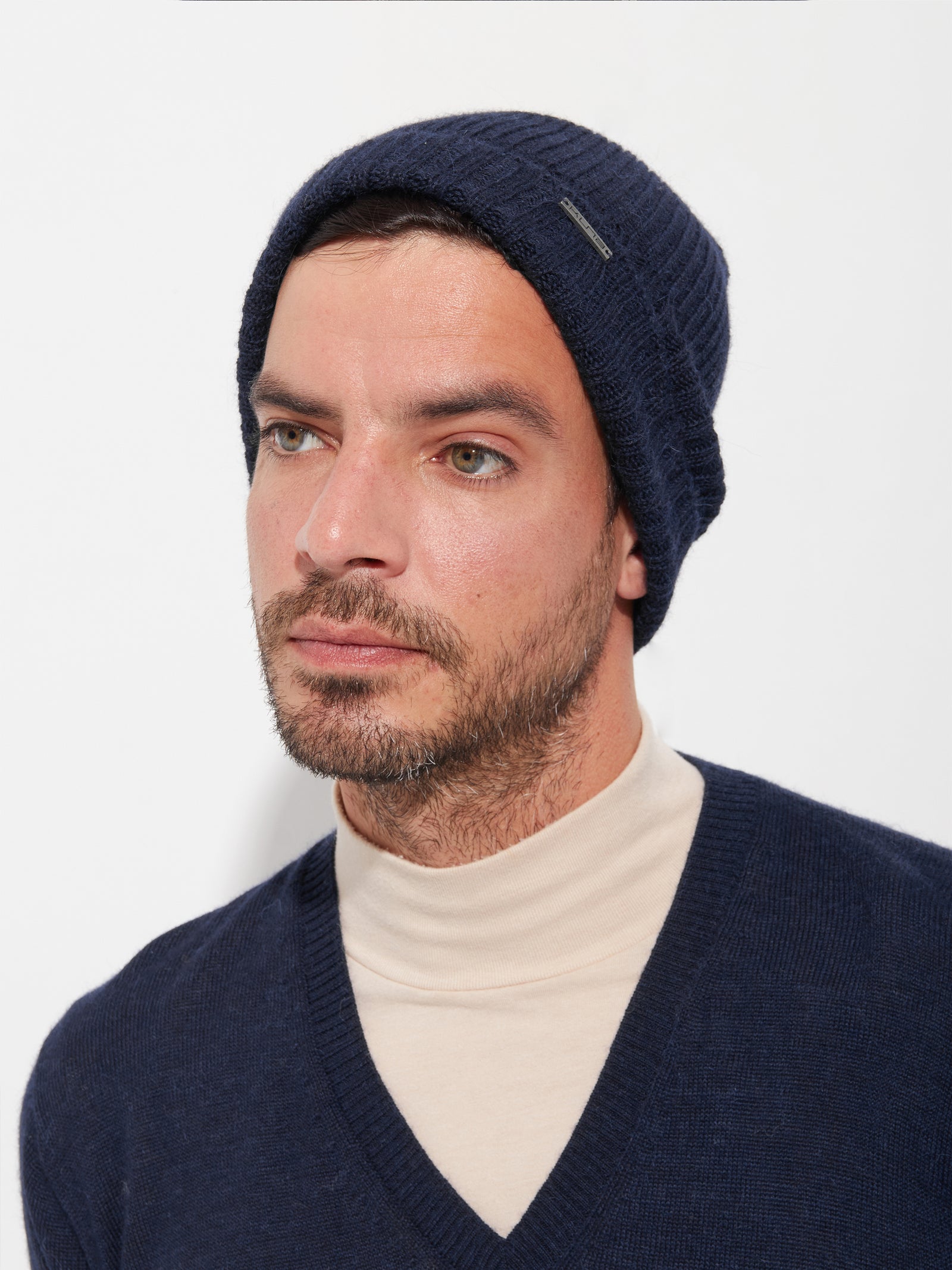 Apostrofe Hat Baby Alpaca Color Blue