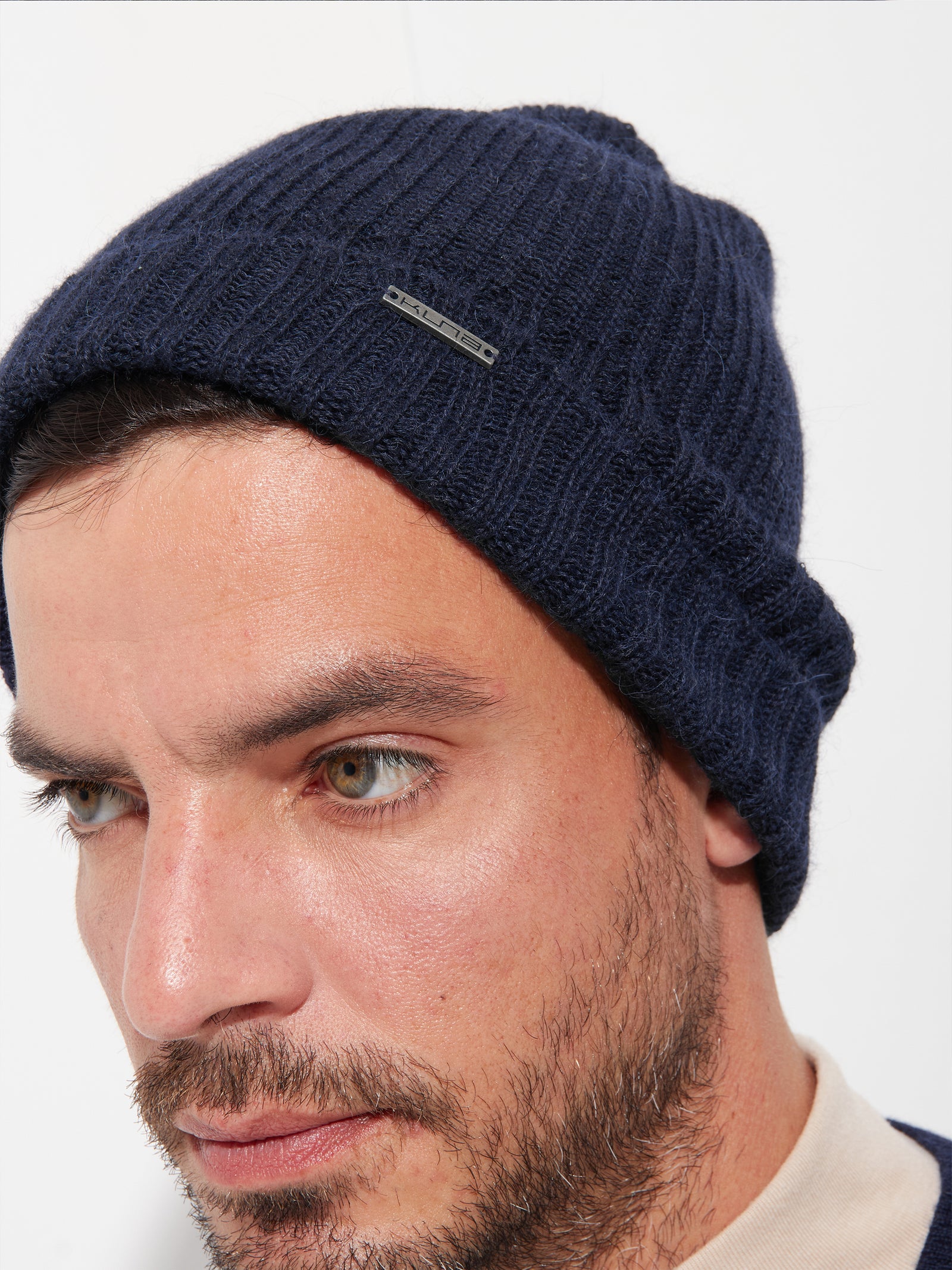 Apostrofe Hat Baby Alpaca Color Blue