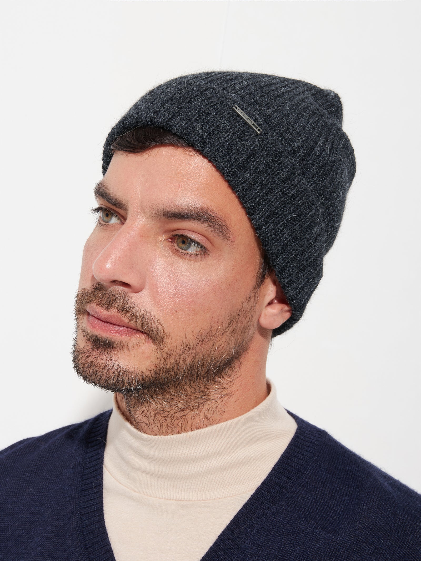 Gorro Apostrofe de Baby Alpaca Color Gris