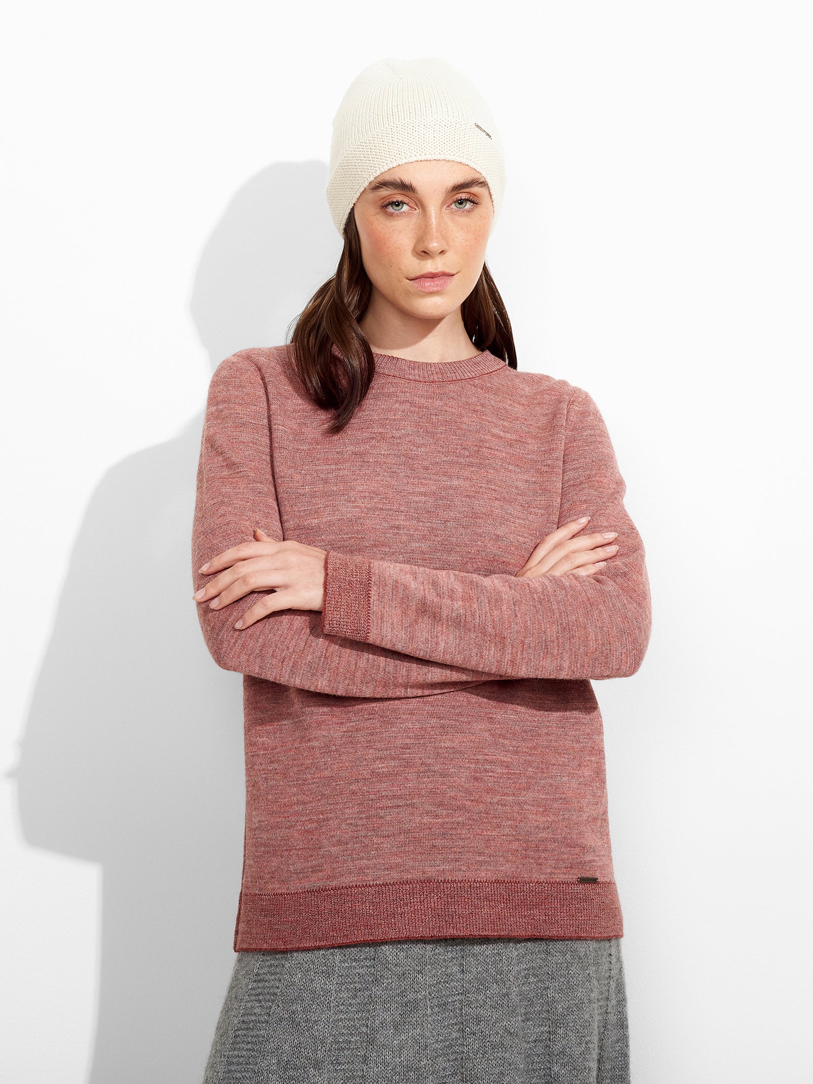 Zafiro Gorro Baby Alpaca Color Crudo