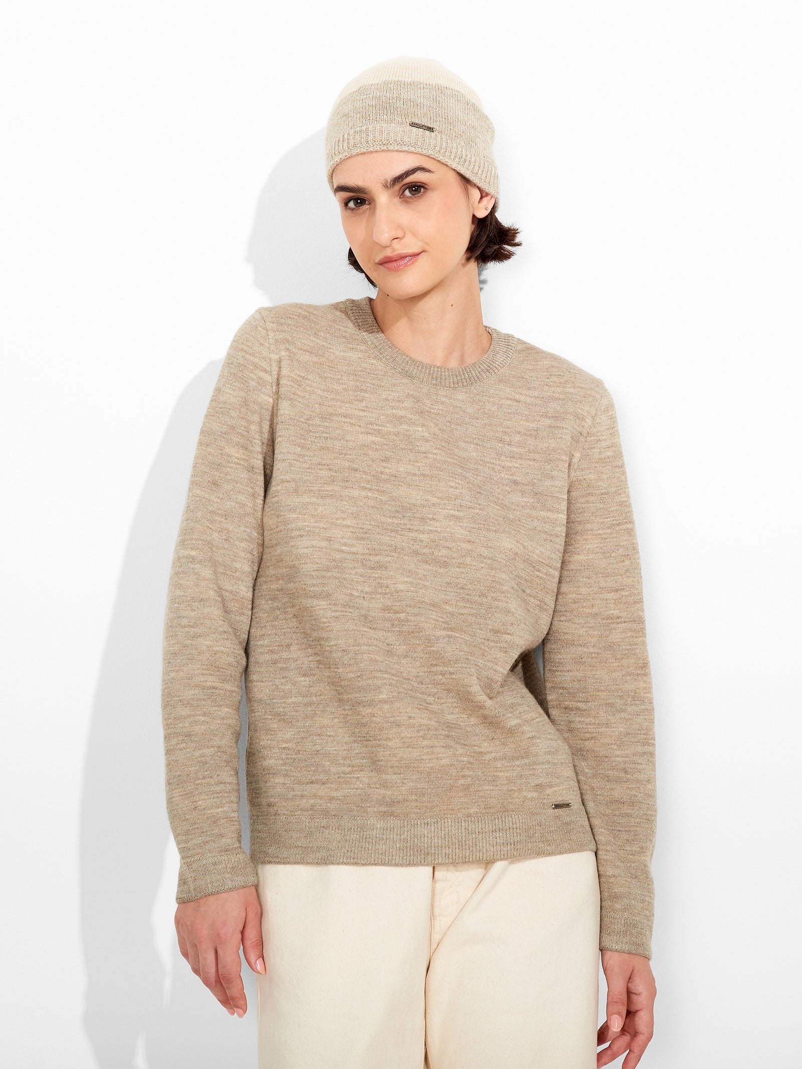 Zoe Hat Baby Alpaca Color Beige