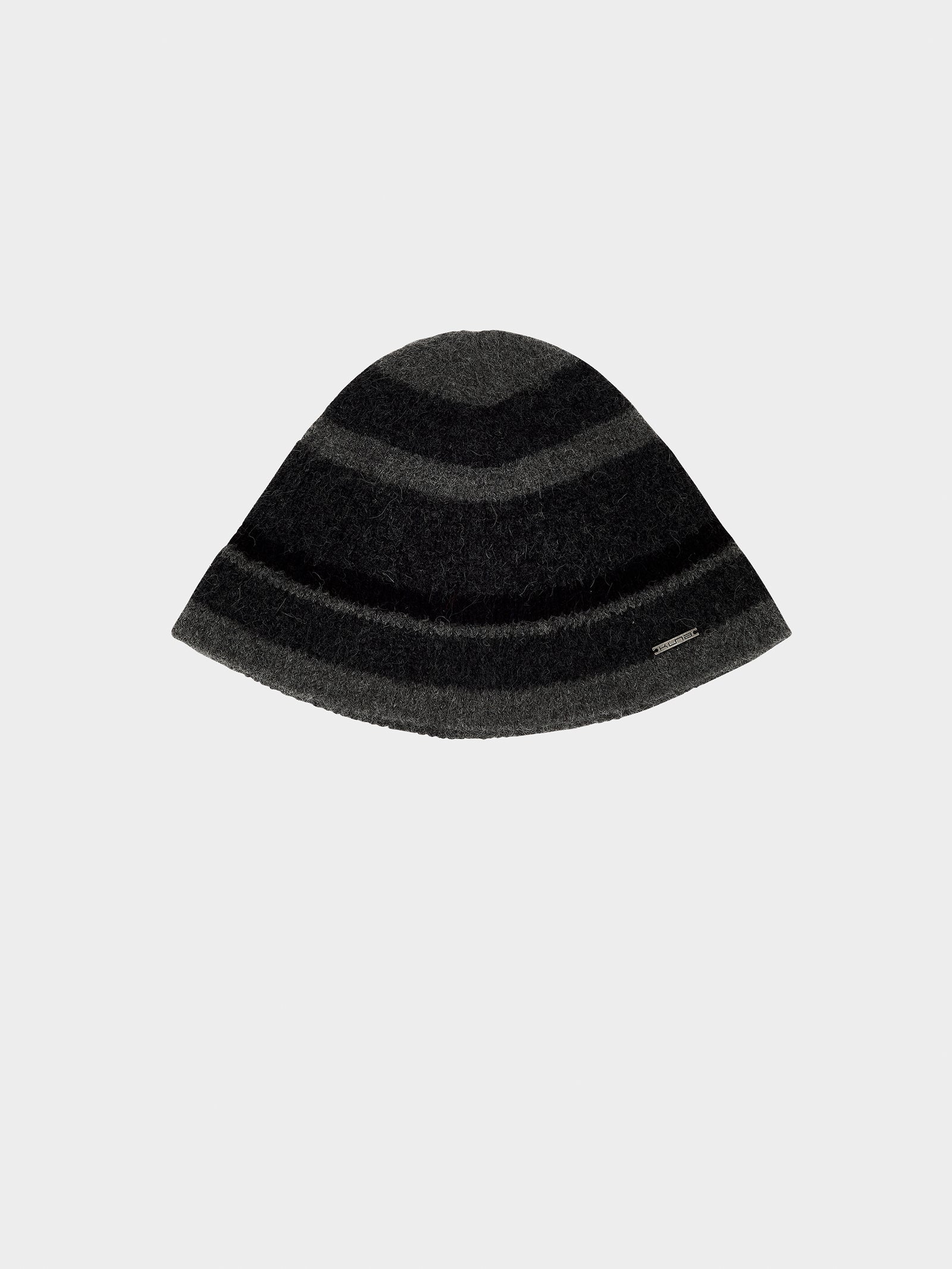 Gorro Zadiel para bebé de alpaca color gris