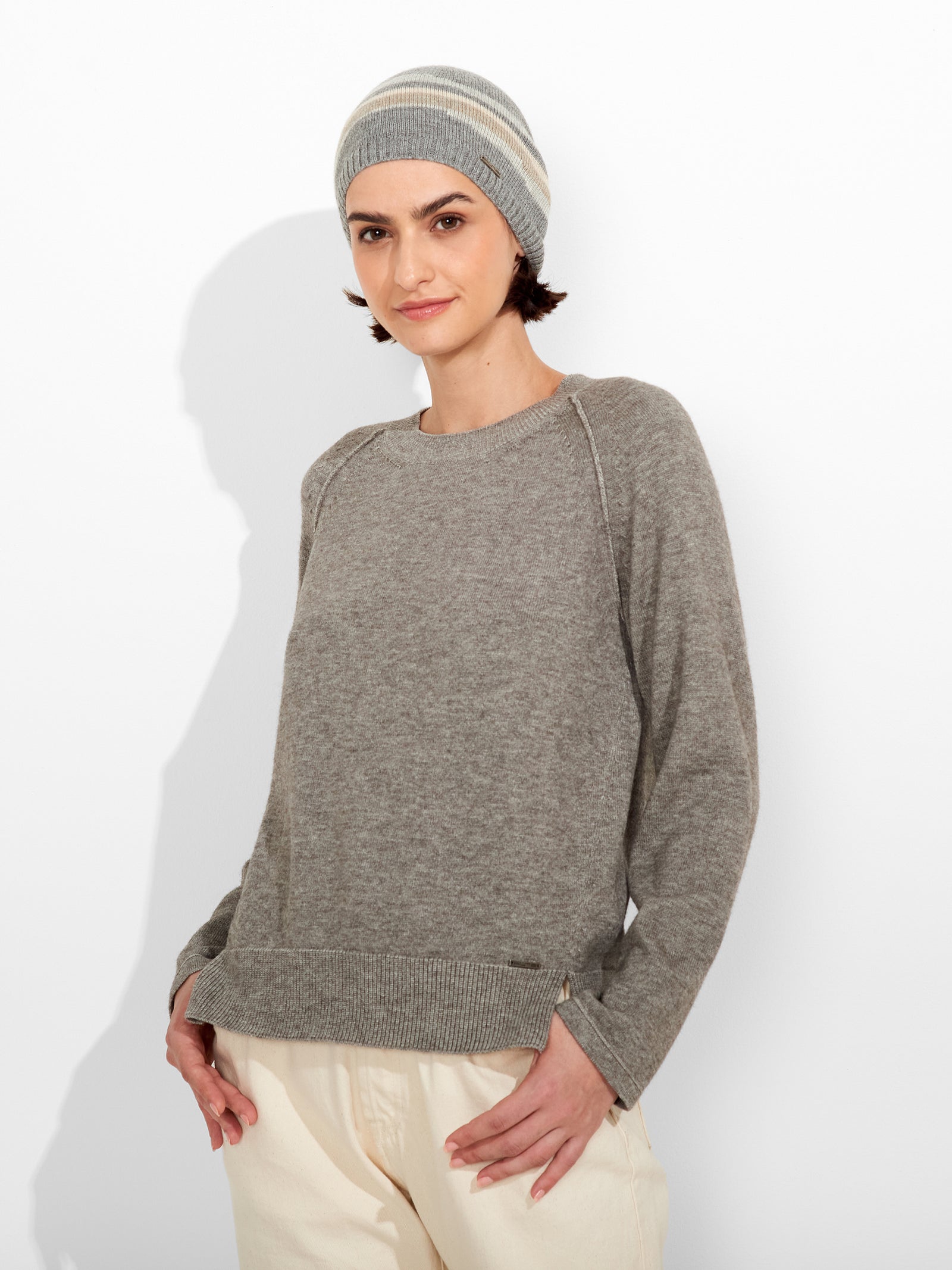 Zar Hat Baby Alpaca Color Grey