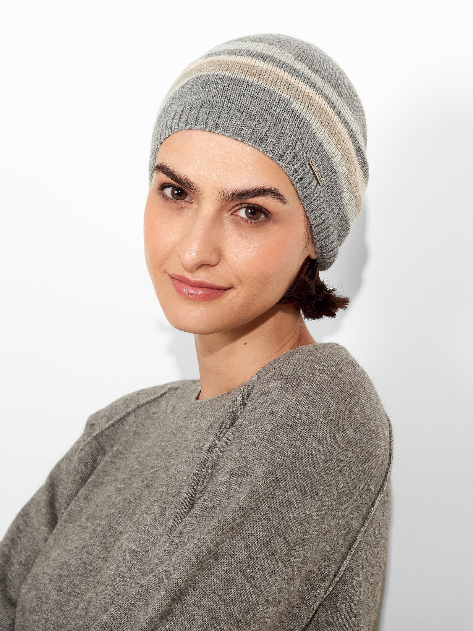 Zar Hat Baby Alpaca Color Grey