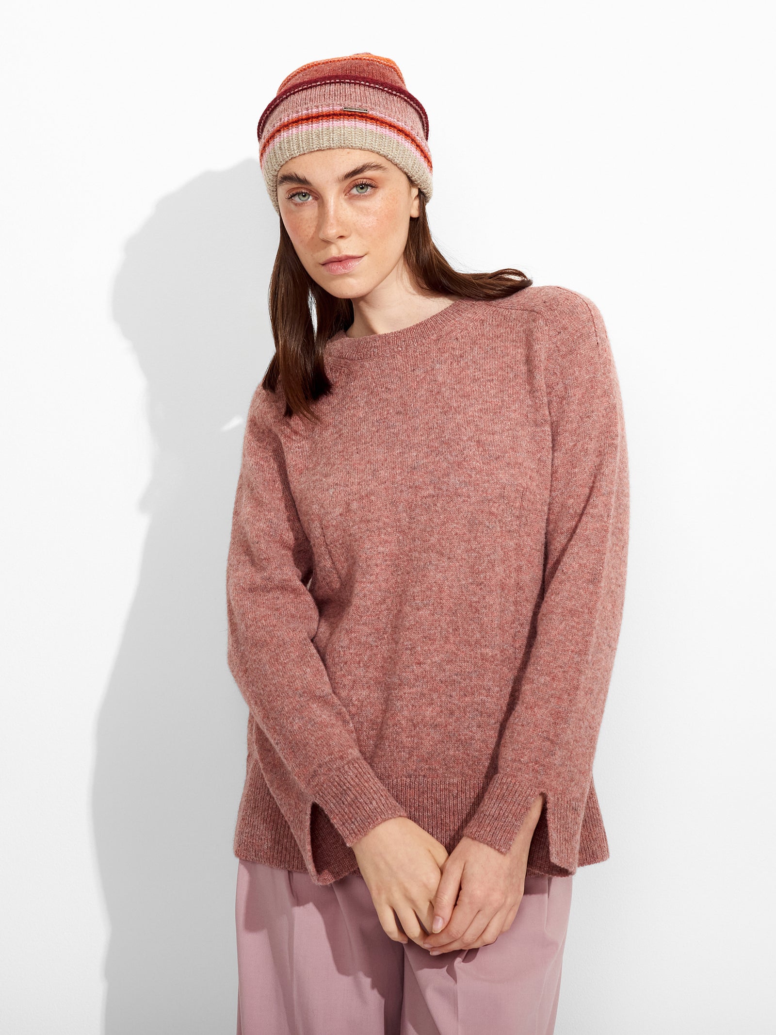 Zanni Hat Baby Alpaca Color Pink