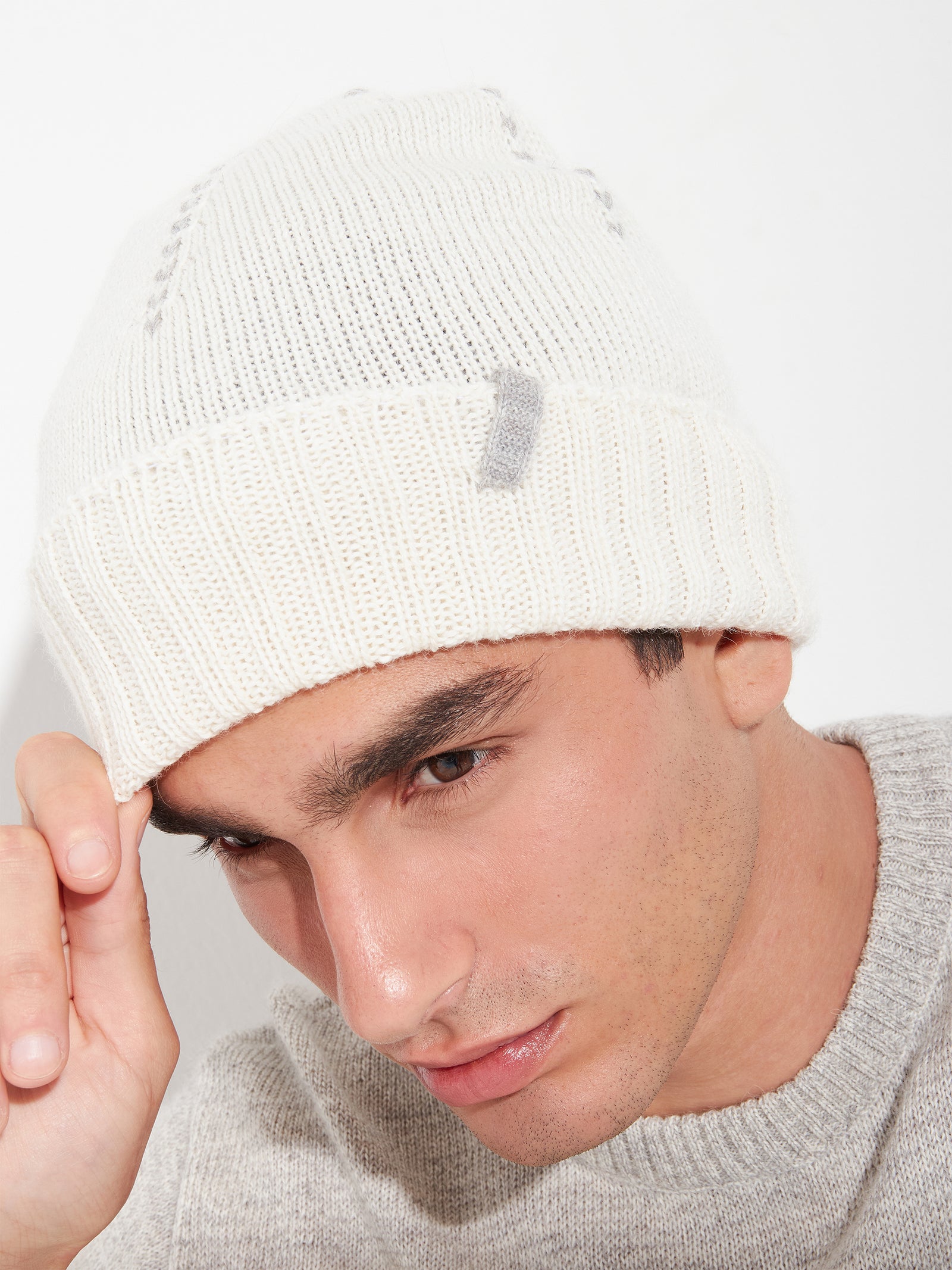 Beanie Hat Baby Alpaca Color Beige