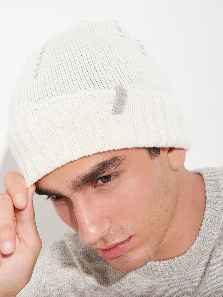 Beanie Hat Baby Alpaca Color Beige