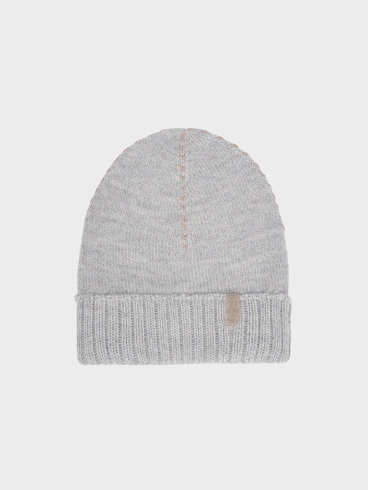 Beanie Hat Baby Alpaca Color Grey