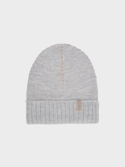 Beanie Hat Baby Alpaca Color Grey