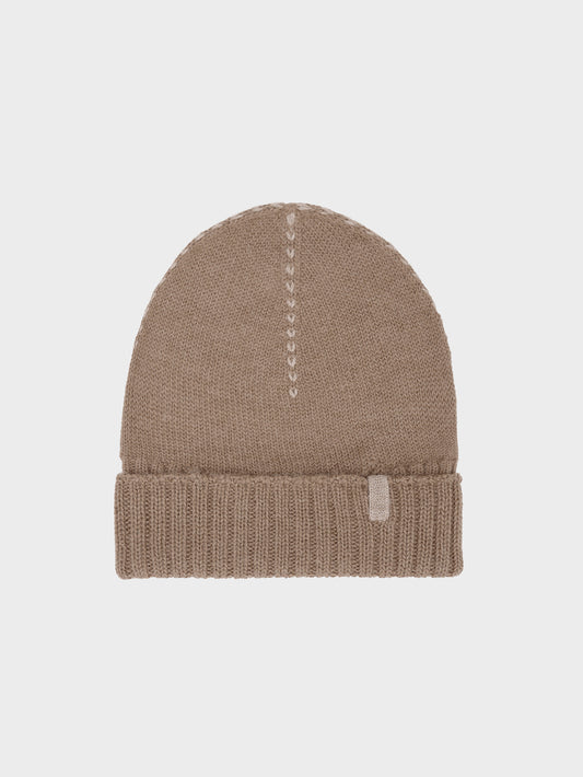 Beanie Hat Baby Alpaca Color Camel
