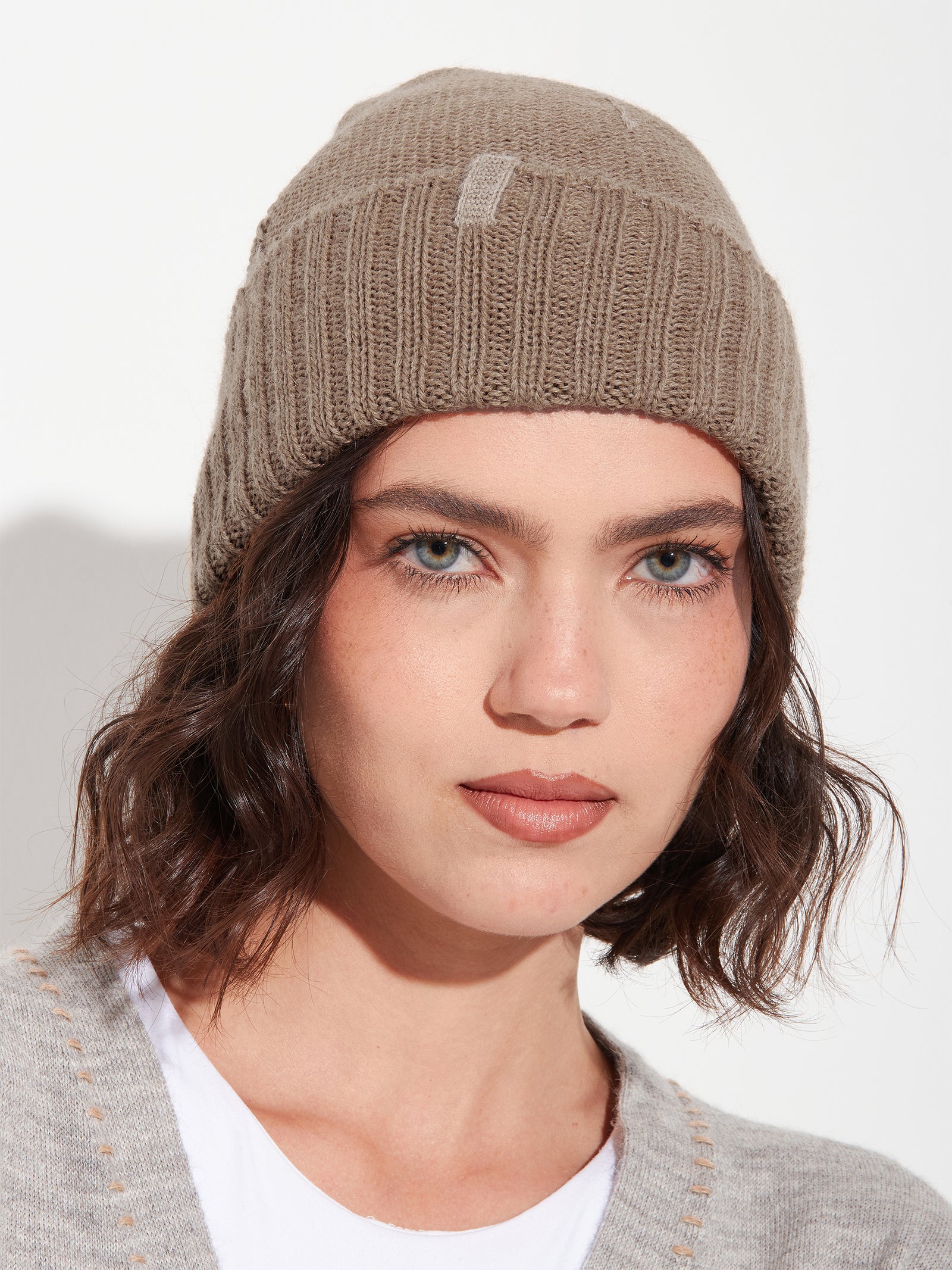 Beanie Hat Baby Alpaca Color Camel