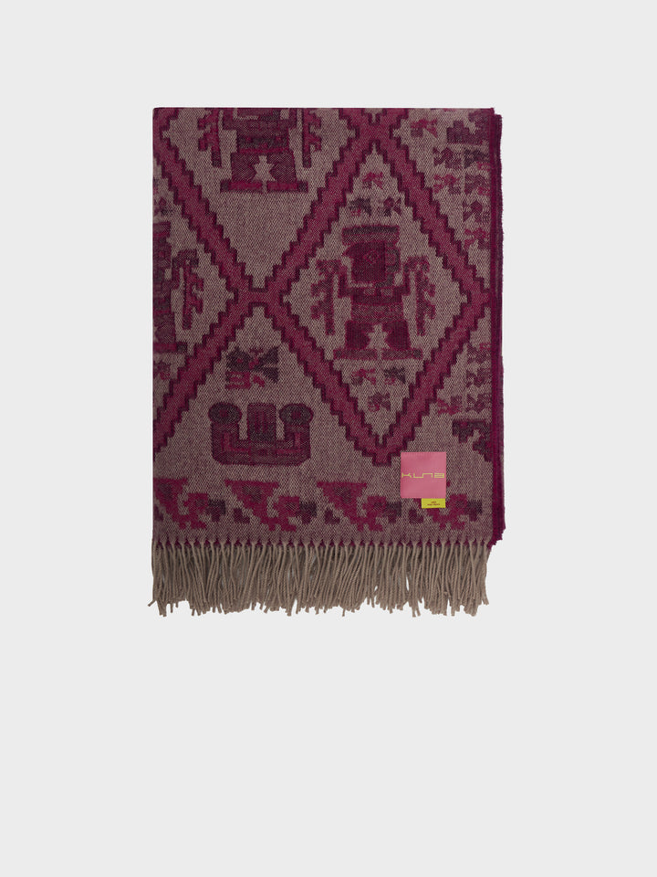 Mochica - 2 Blanket Baby Alpaca Color Cherry