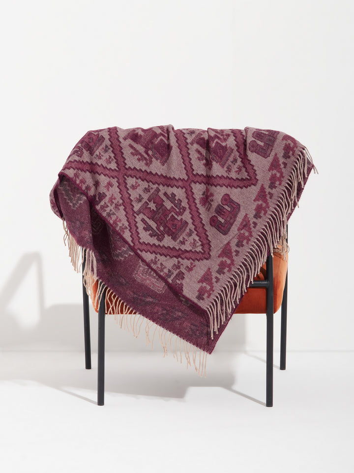 Mochica - 2 Blanket Baby Alpaca Color Cherry