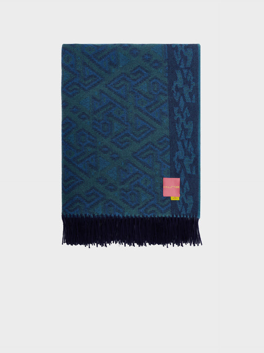 Chincha - 2 Blanket Baby Alpaca Color Blue