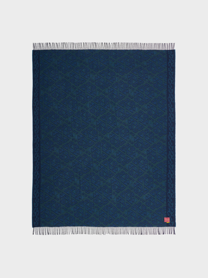 Chincha - 2 Blanket Baby Alpaca Color Blue