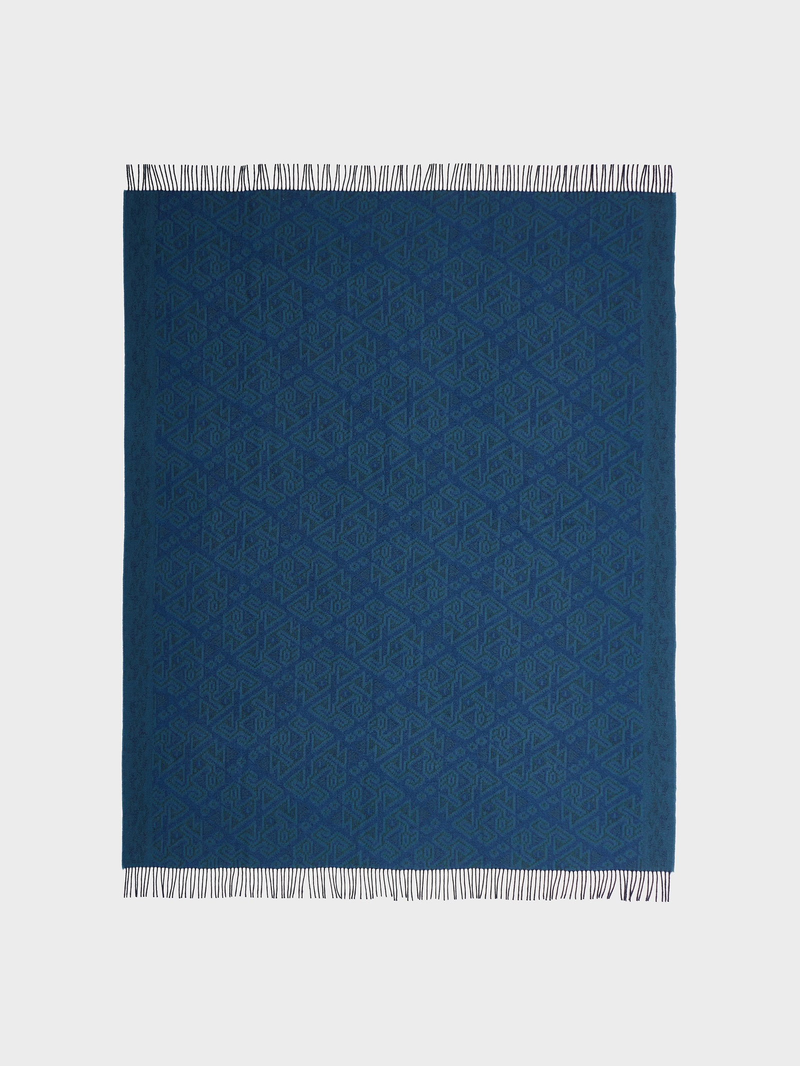 Chincha - Manta de bebé de alpaca de 2 capas, color azul