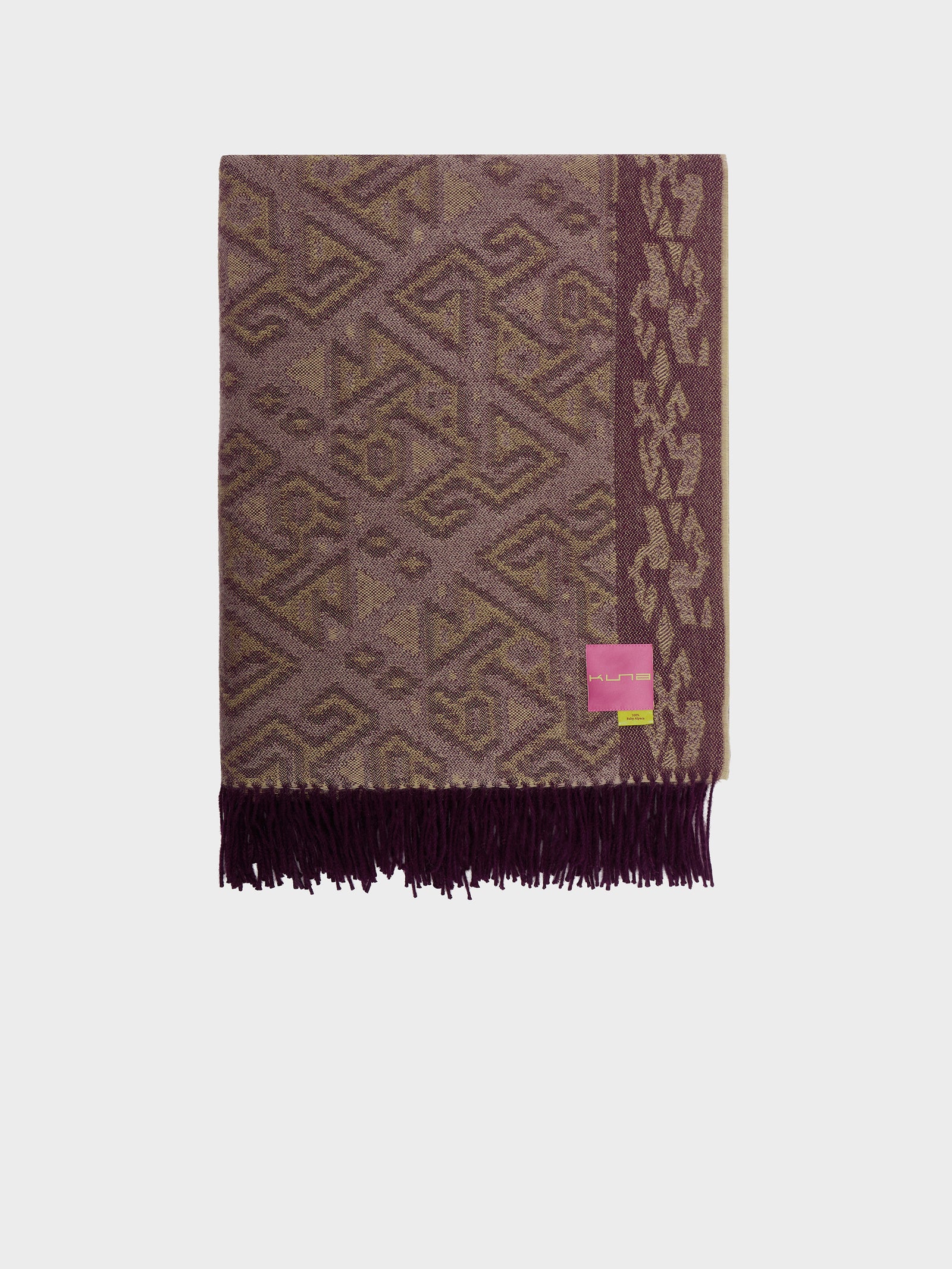 Chincha - 2 Blanket Baby Alpaca Color Cherry