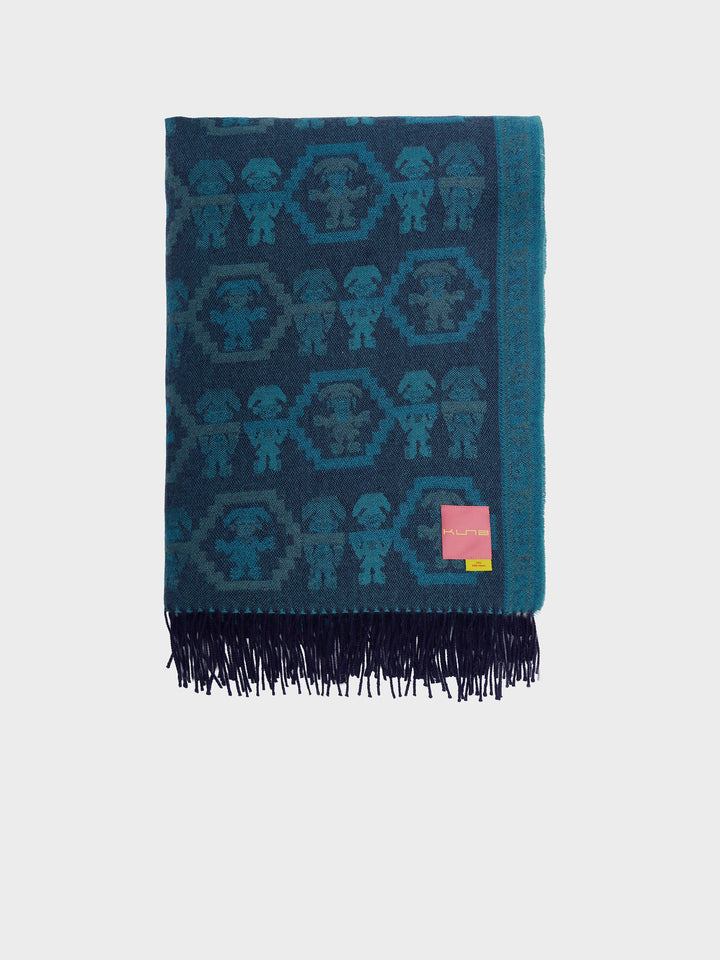 Chimu - 13 Blanket Baby Alpaca Color Turquoise