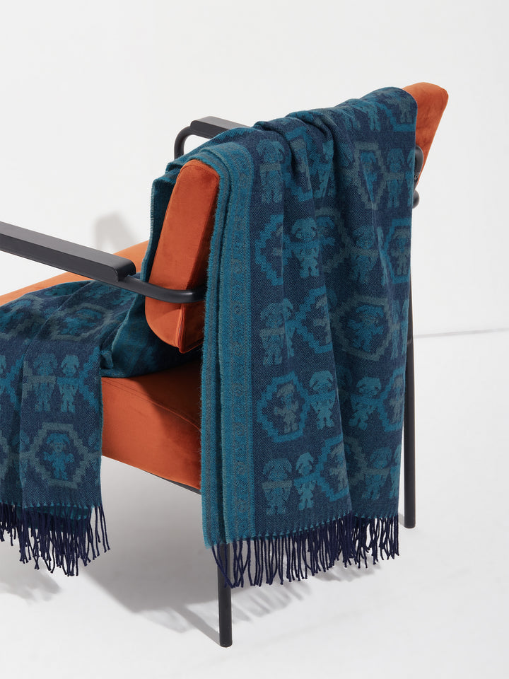 Chimu - 13 Blanket Baby Alpaca Color Turquoise