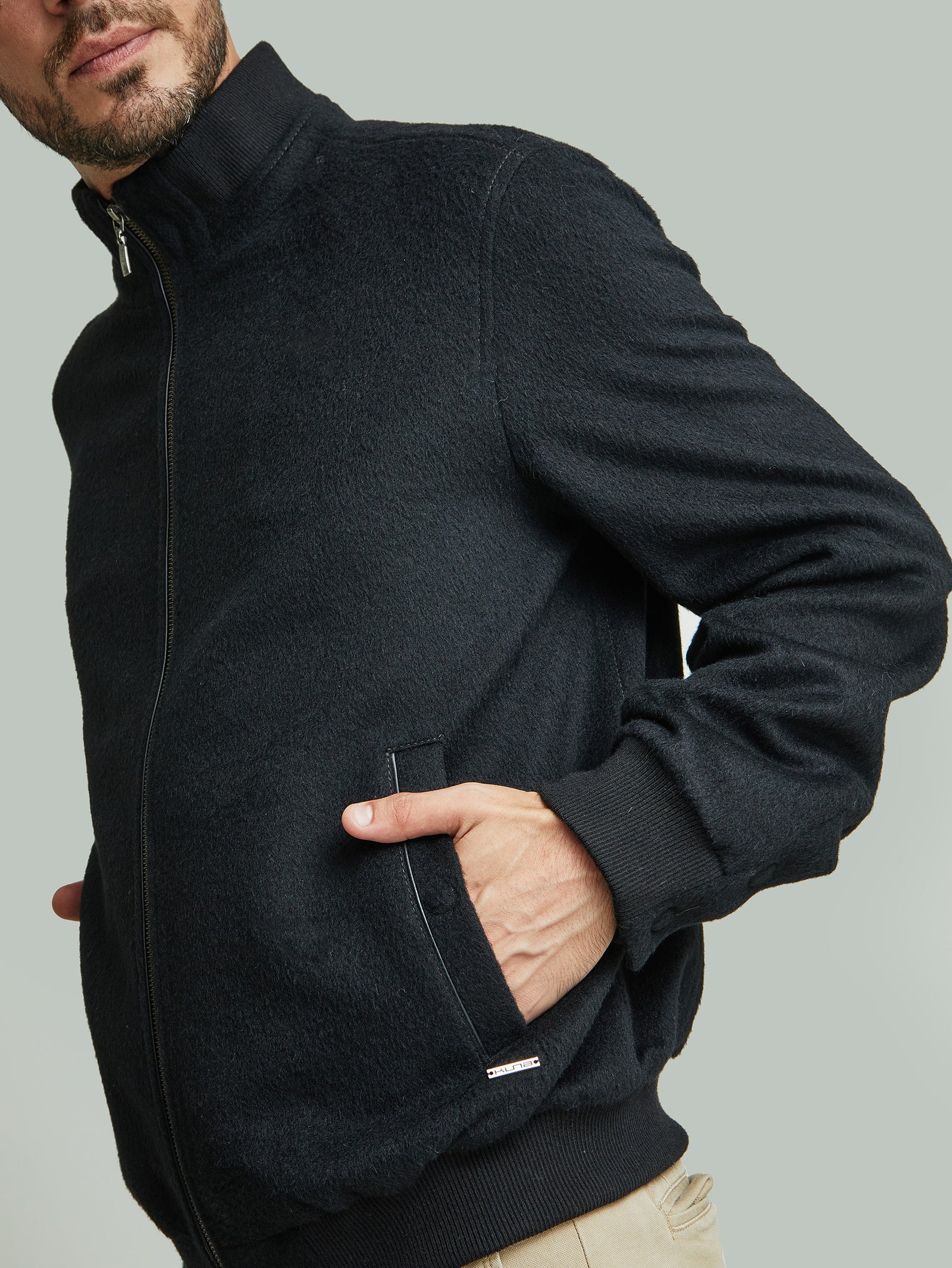 Nadrian Jacket Baby Alpaca Color Black