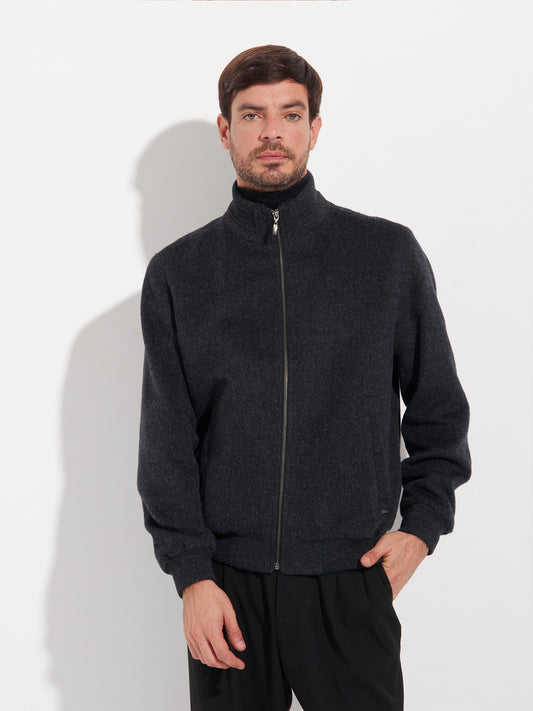 Alois Jacket Baby Alpaca Color Grey