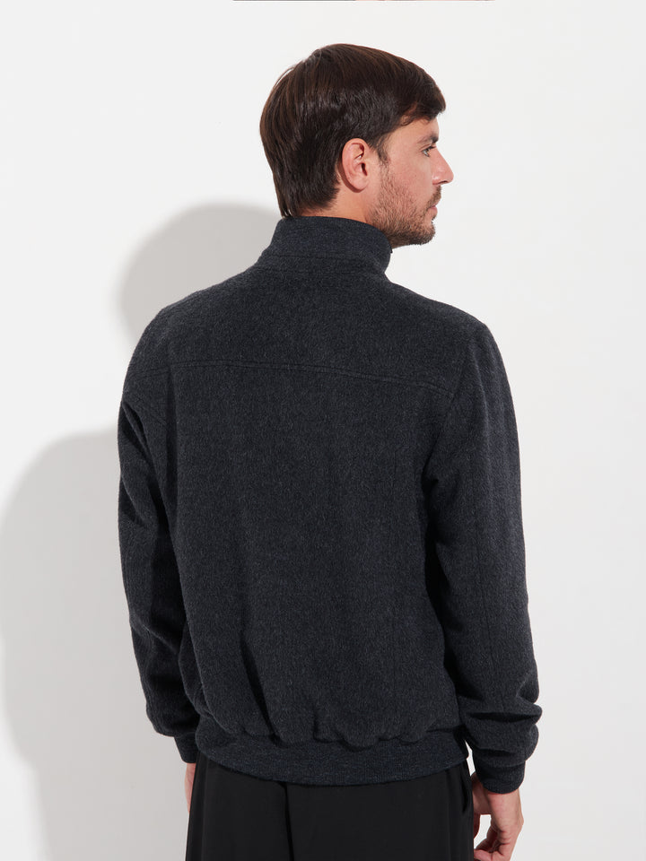 Chaqueta Alois de Baby Alpaca Color Gris