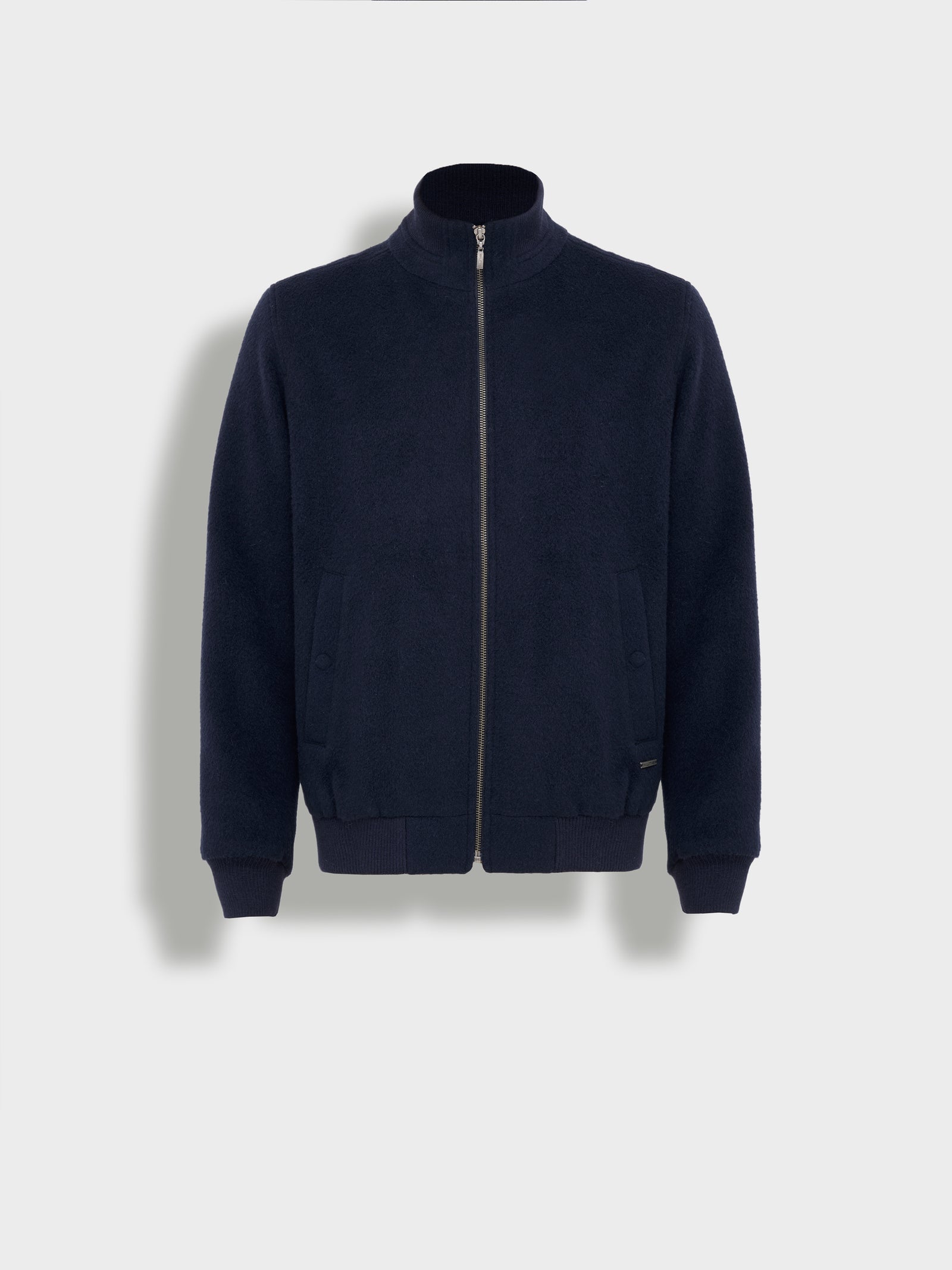 Alois Jacket Baby Alpaca Color Blue