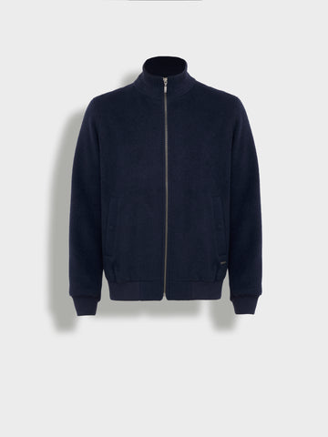 Alois Jacket Baby Alpaca Color Blue