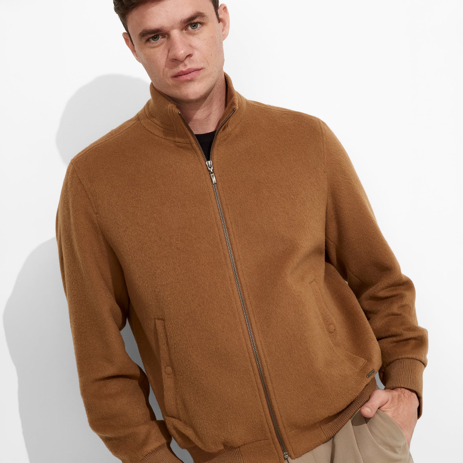 Alois Jacket Baby Alpaca Color Camel