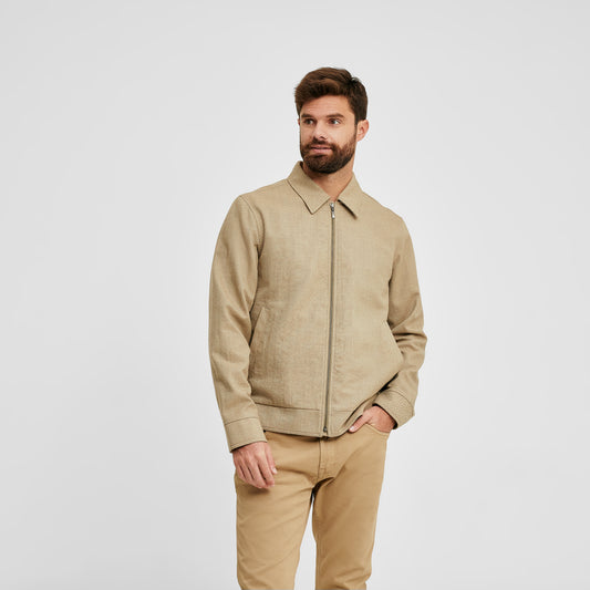 Vendredi Jacket Alpaca Color Beige