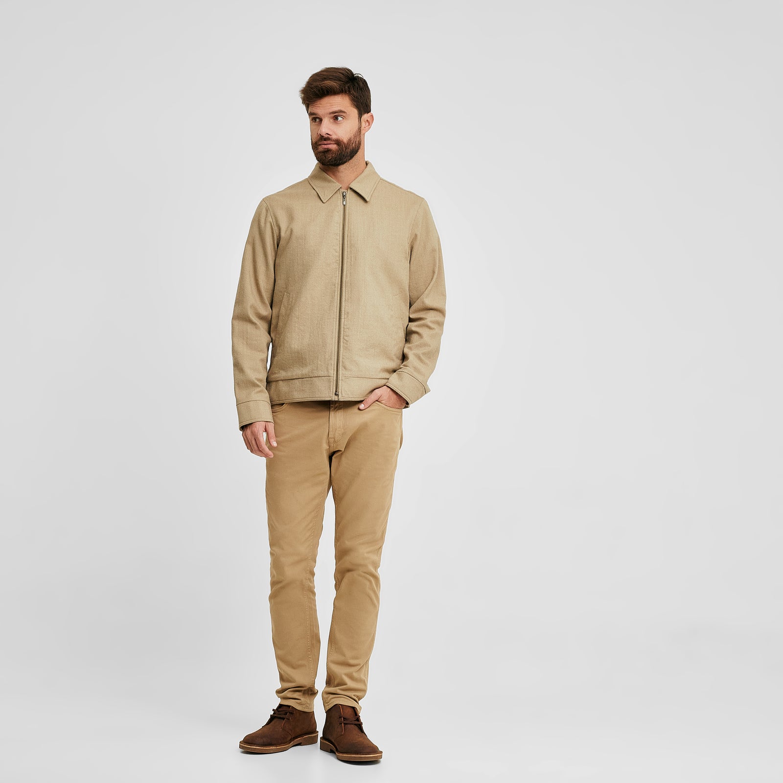 Vendredi Jacket Alpaca Color Beige