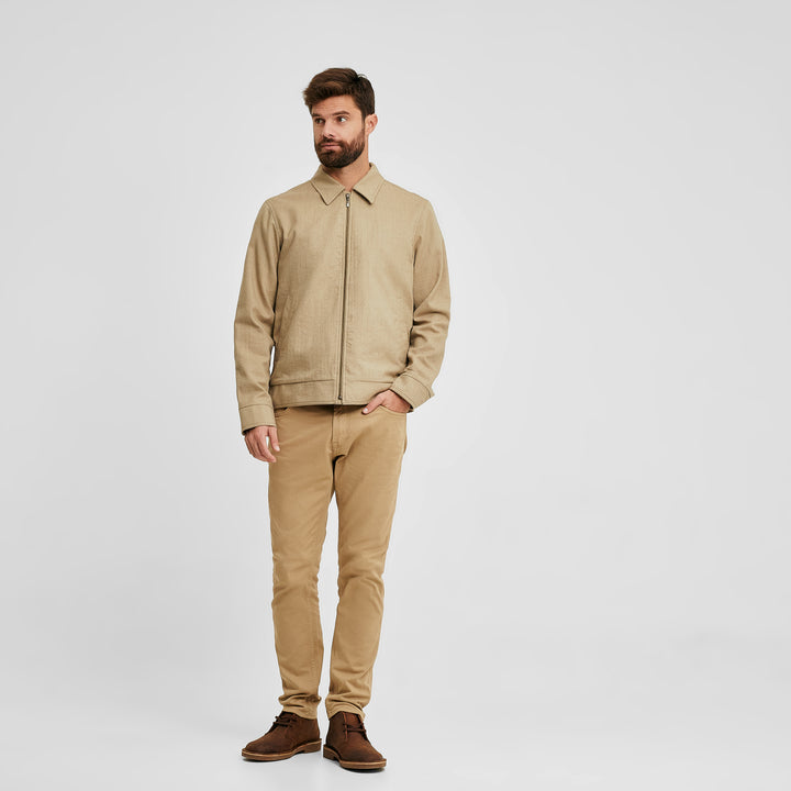 Chaqueta Vendredi Color Beige de Alpaca
